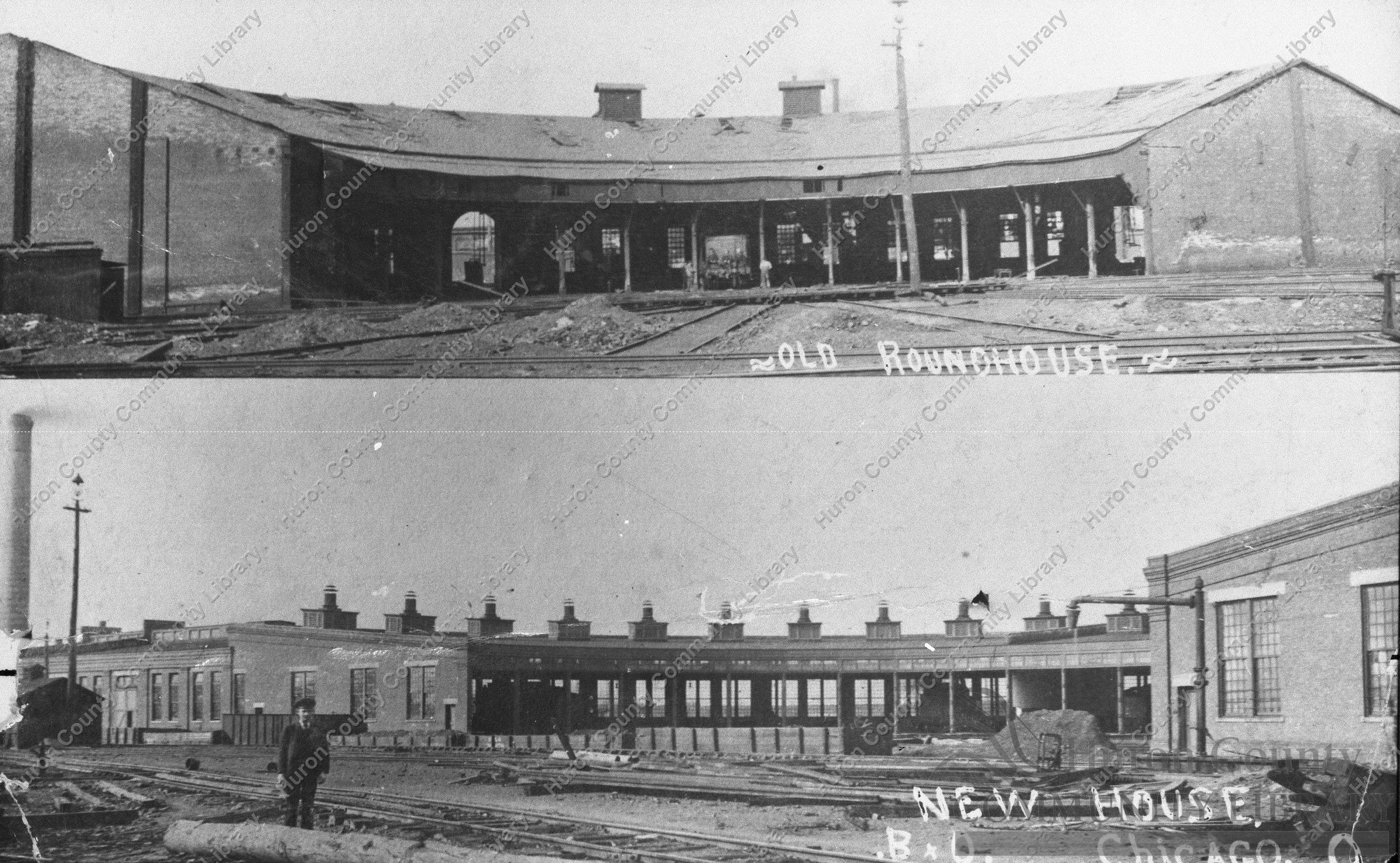B & O Roundhouse, Old and New