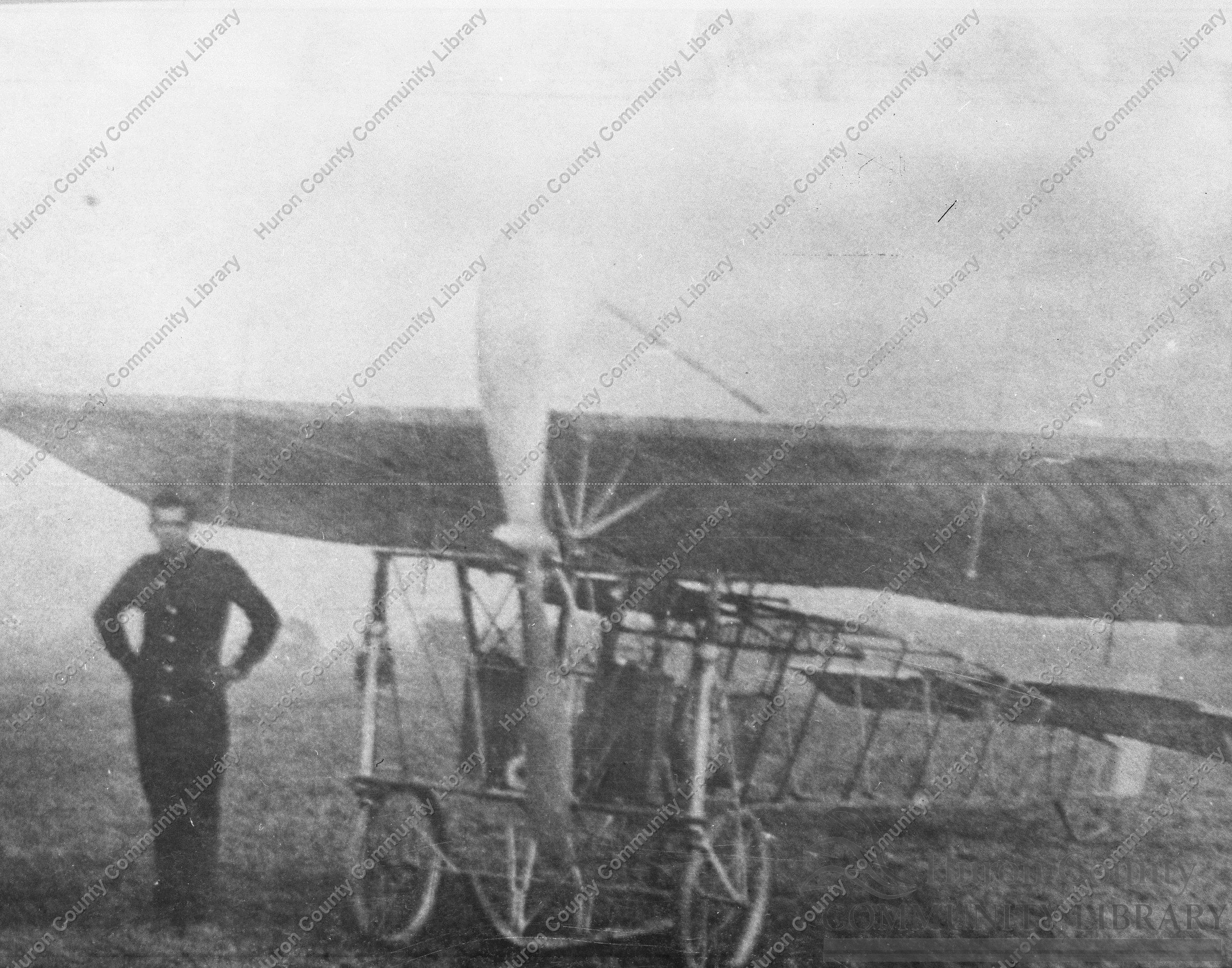 1st Airplane built in Huron Co. 1909
