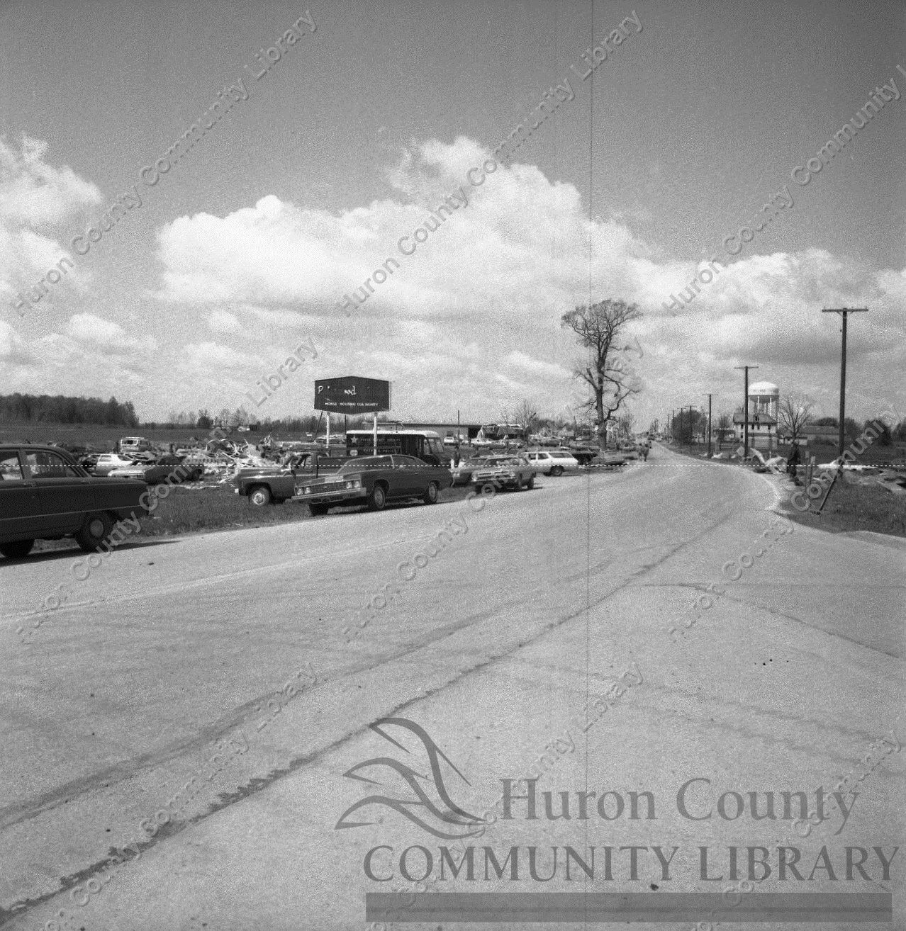 View West at Neal Zick Rd. & SR 224 May 10, 1973 Tornado
