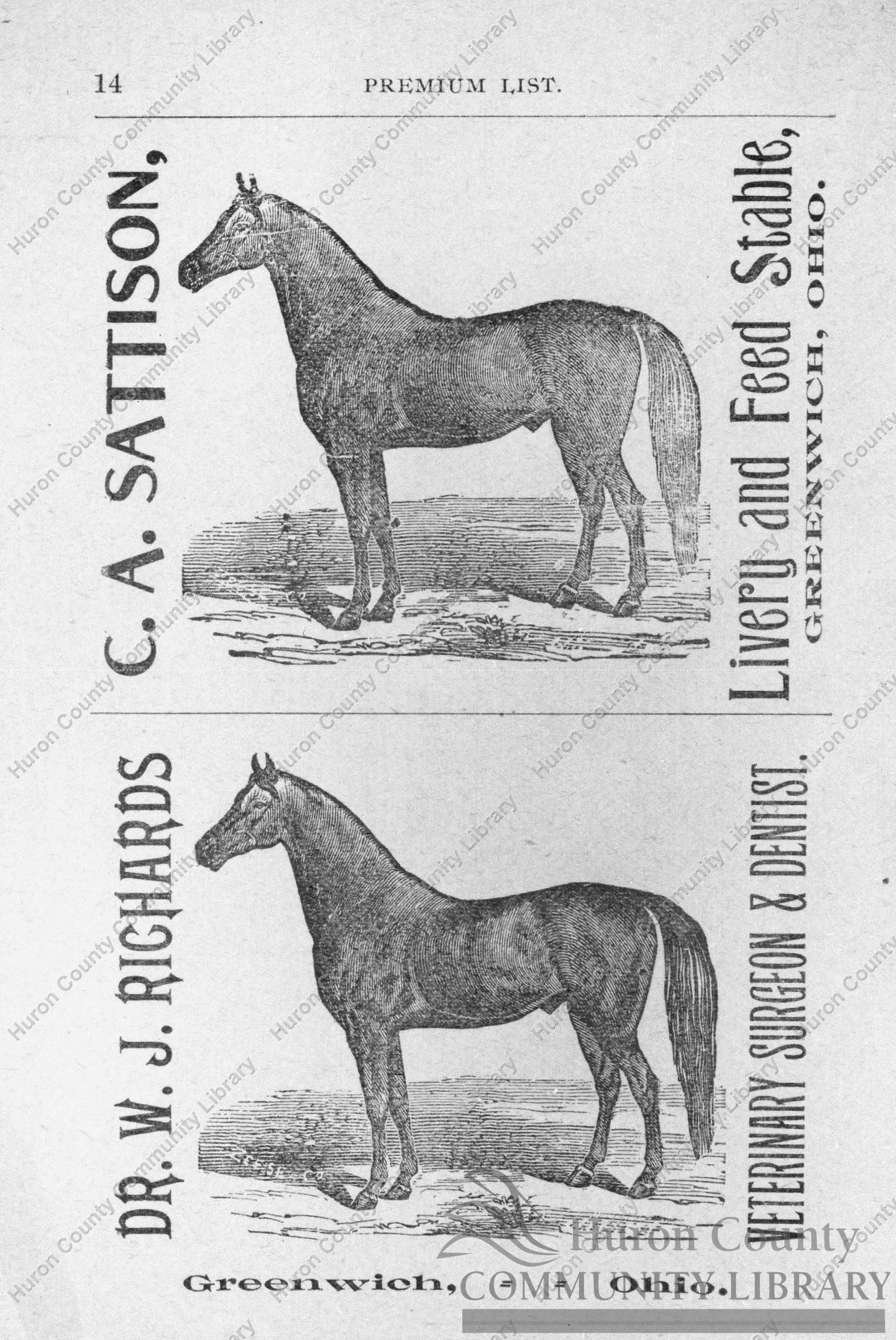 Greenwich 1st Free St. Fair Aug. 7th-14th, 1894 whole card