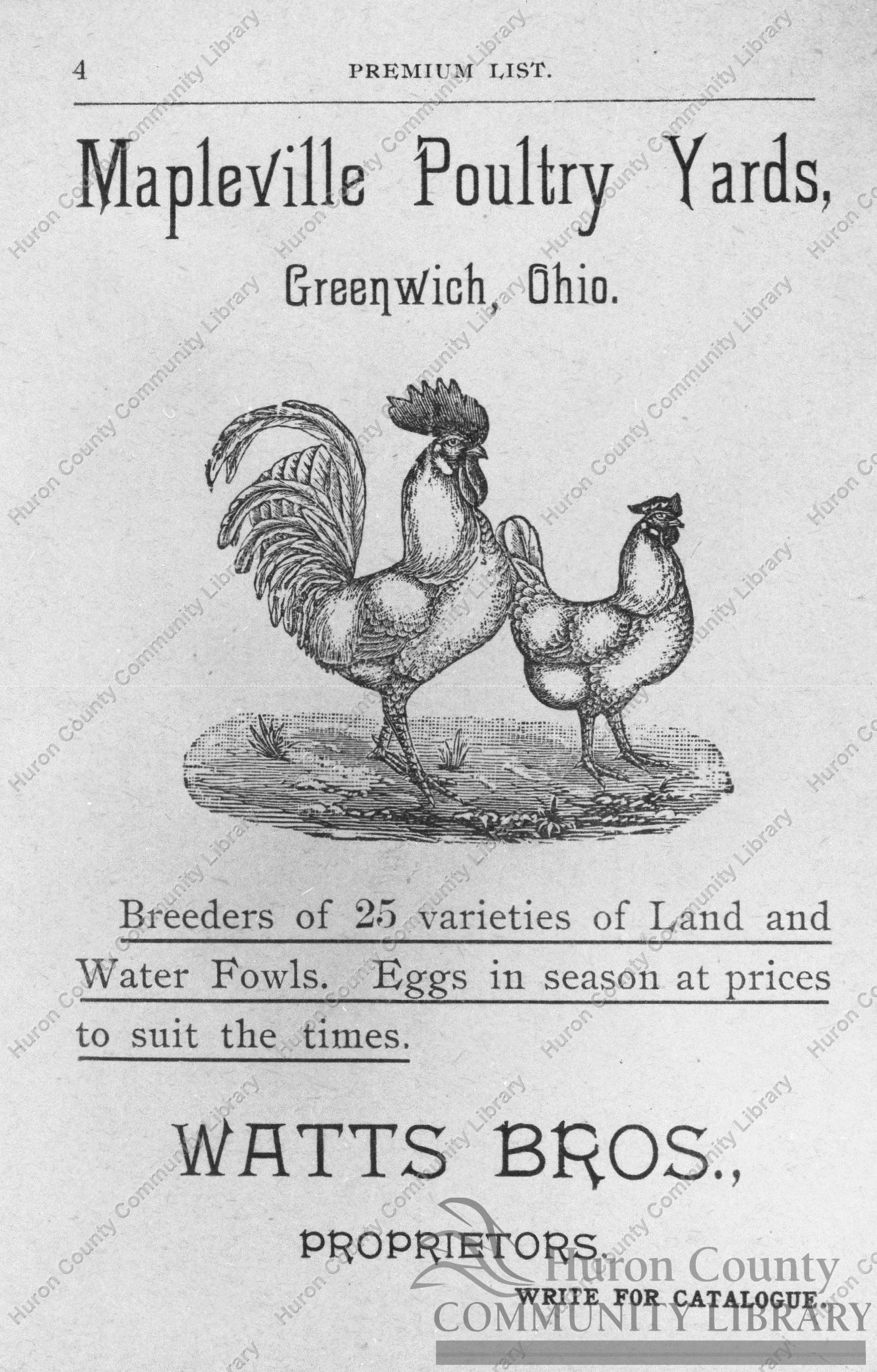 Greenwich 1st Free St. Fair Aug. 7th-14th, 1894 whole card