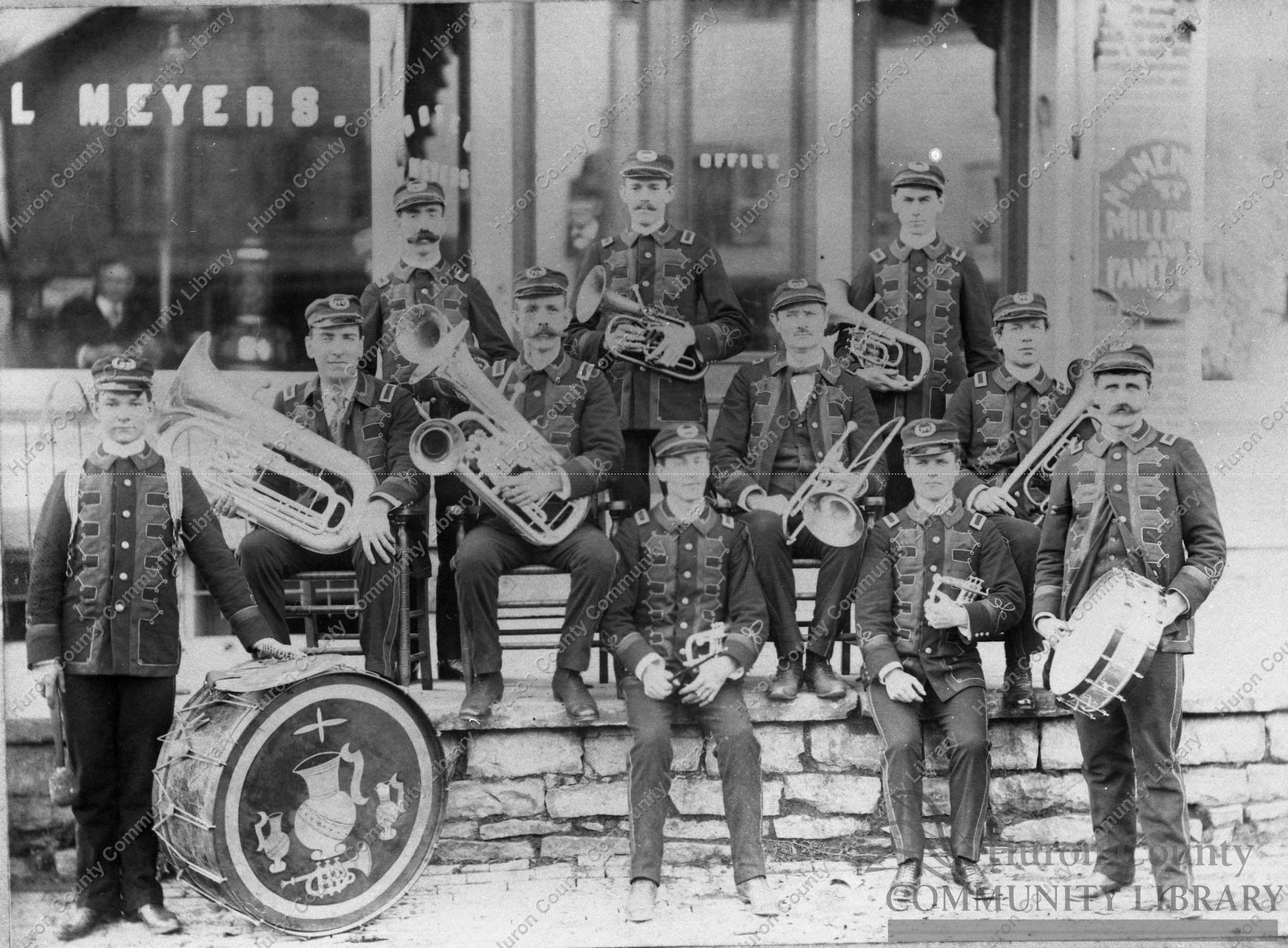 Clint Pitcher's Cornet Band Attica Later directed Willard Ladies