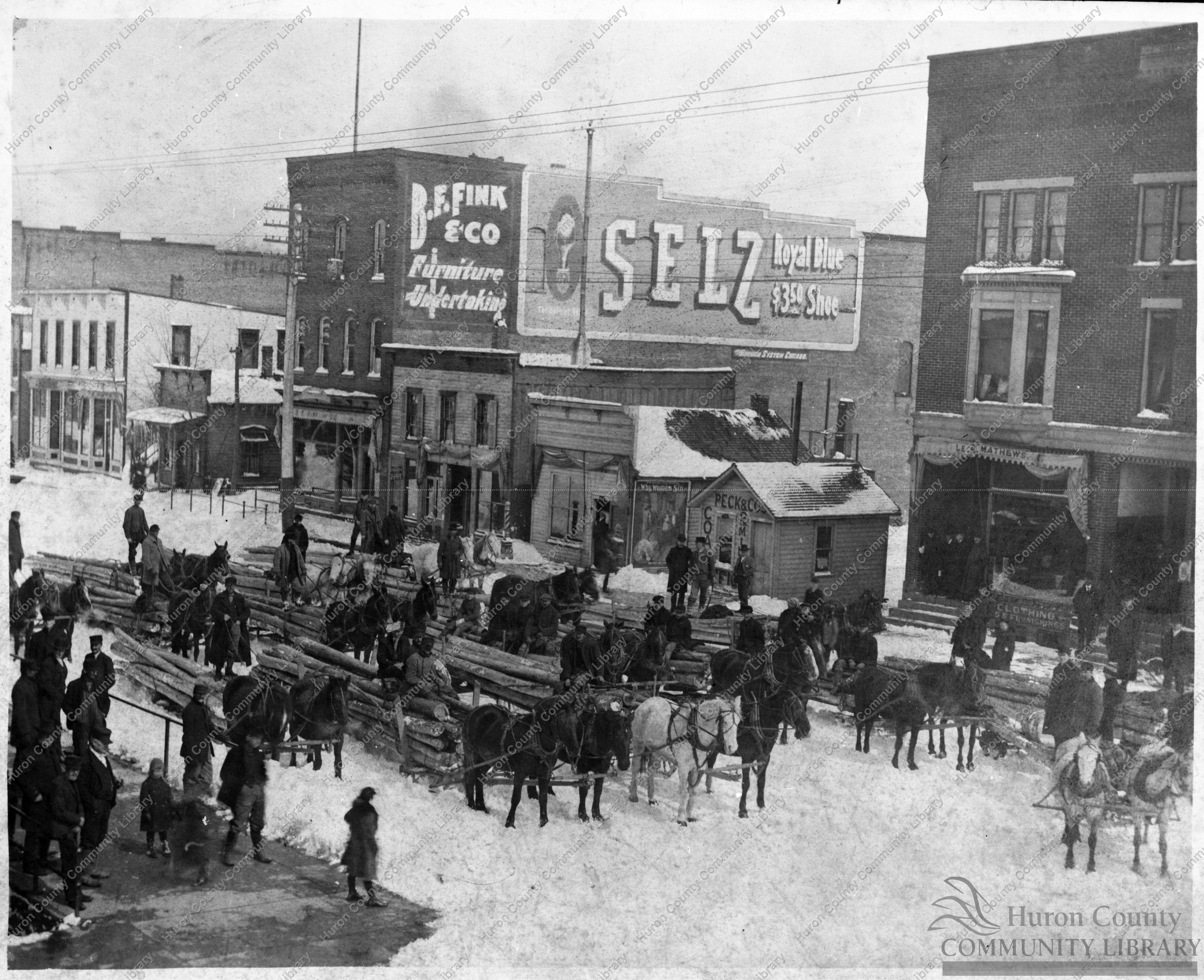 Poles for new telephone lines - between 1901 & 1904