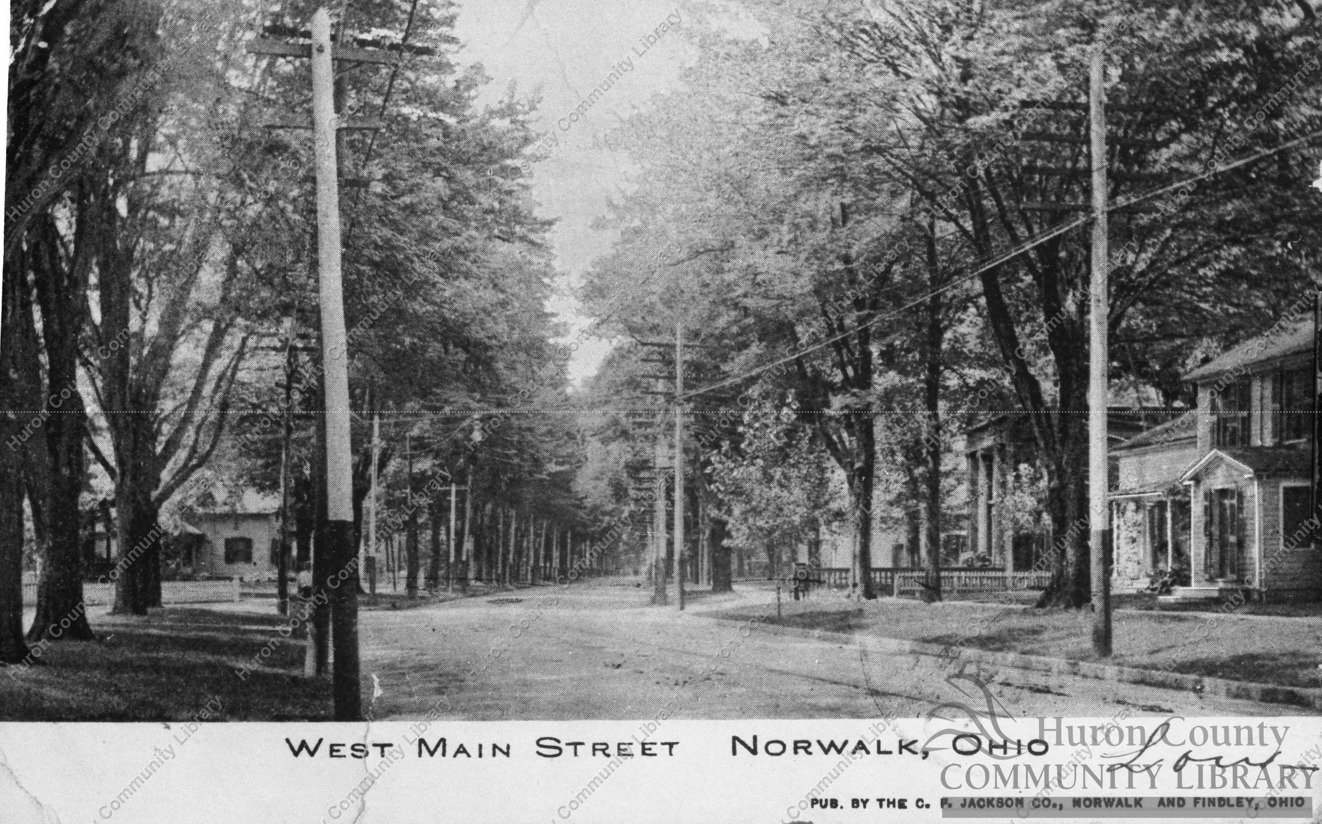 West Main St. in Norwalk, OH early 1900's