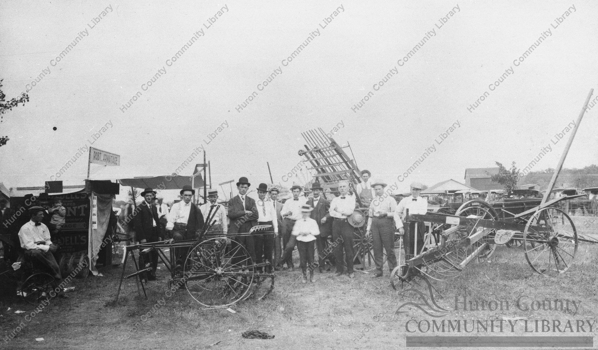 Farm Implement Display at Attica Fair 1903