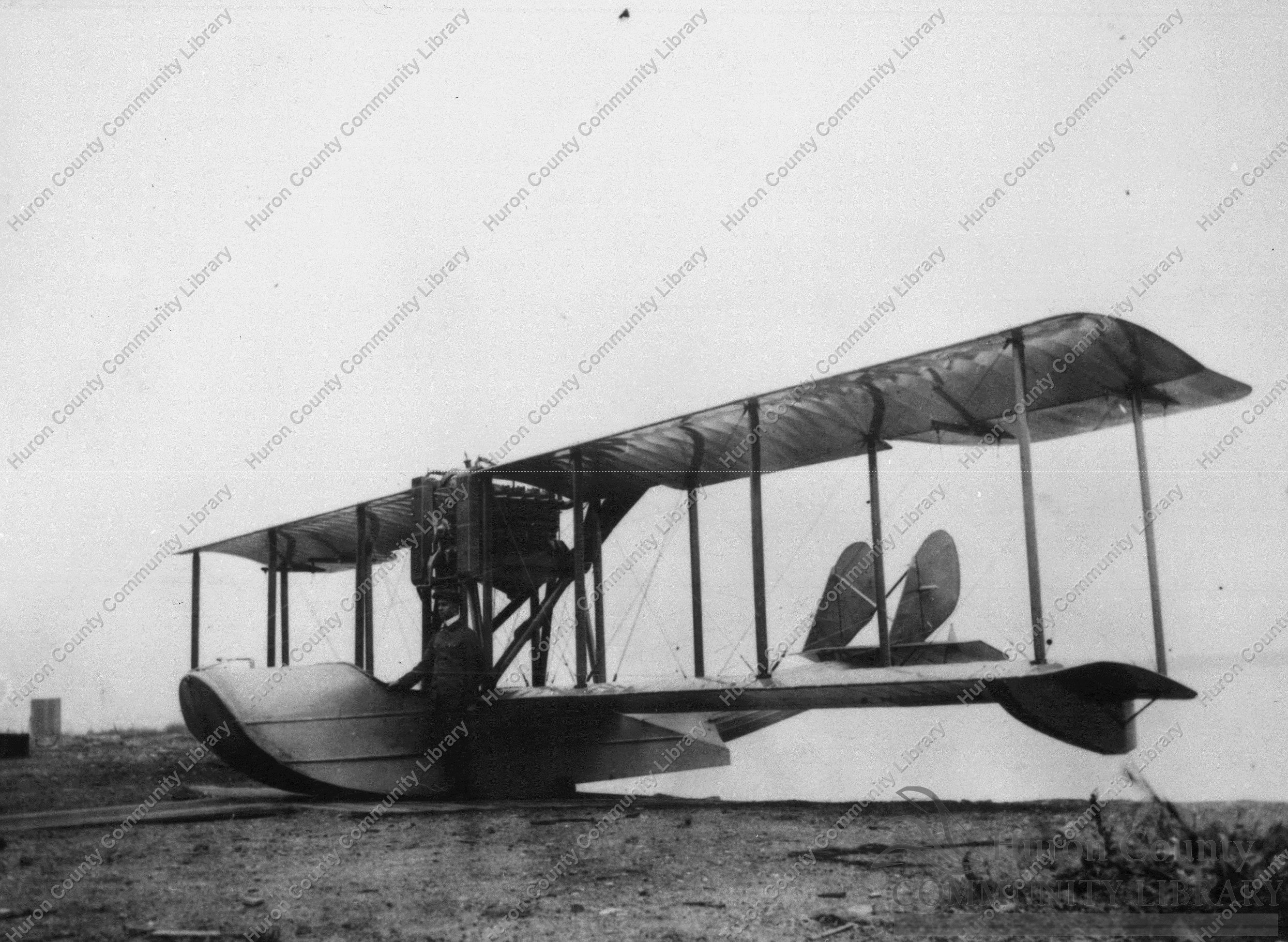 Seaplane "Flying Boat" used at Cedar Point by V. Carter for rides.