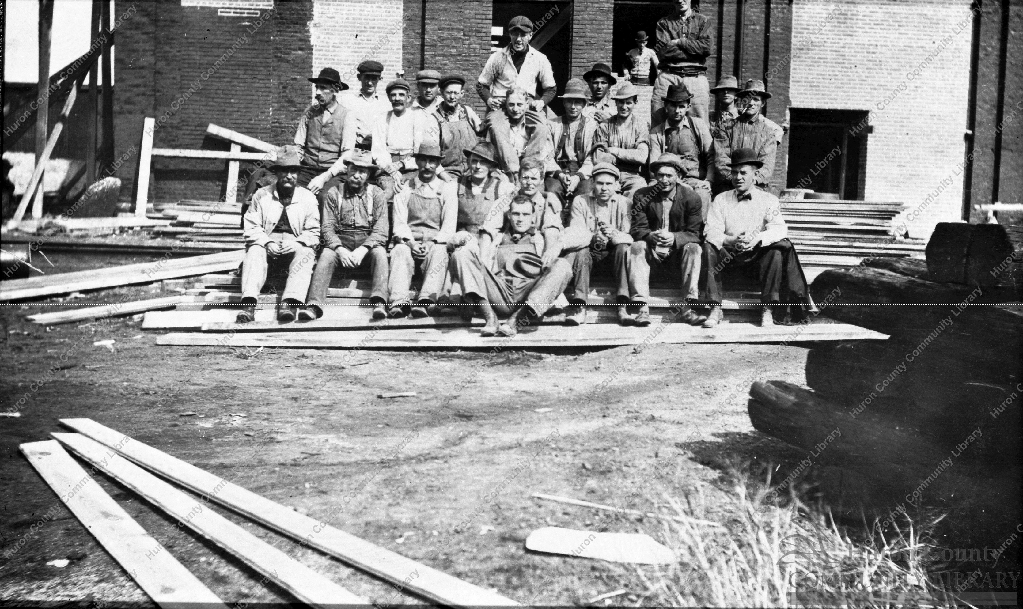 Building of Chicago Jct. Railroad Station in 1875