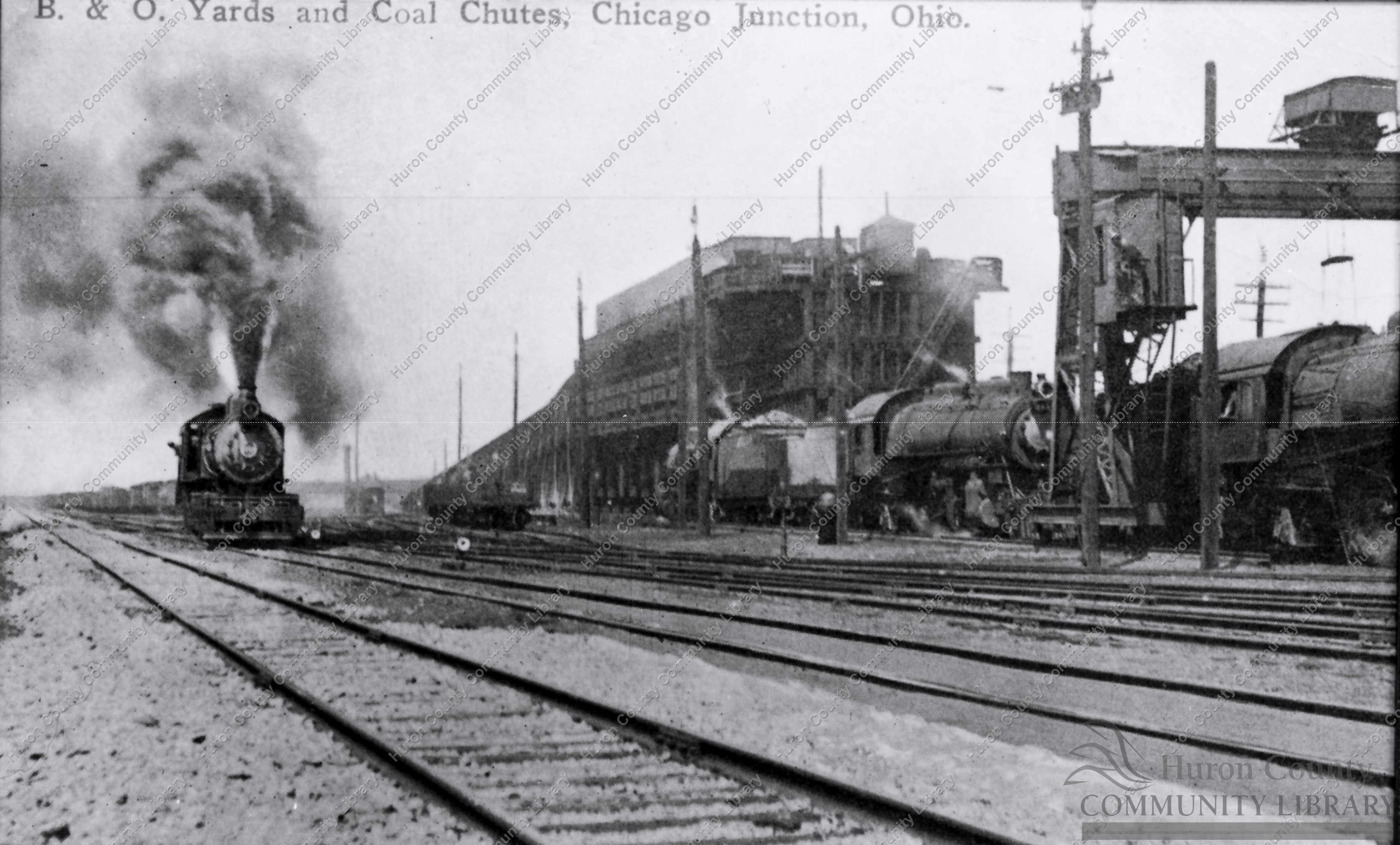 B & O Yards and Coal shutes ca 1914