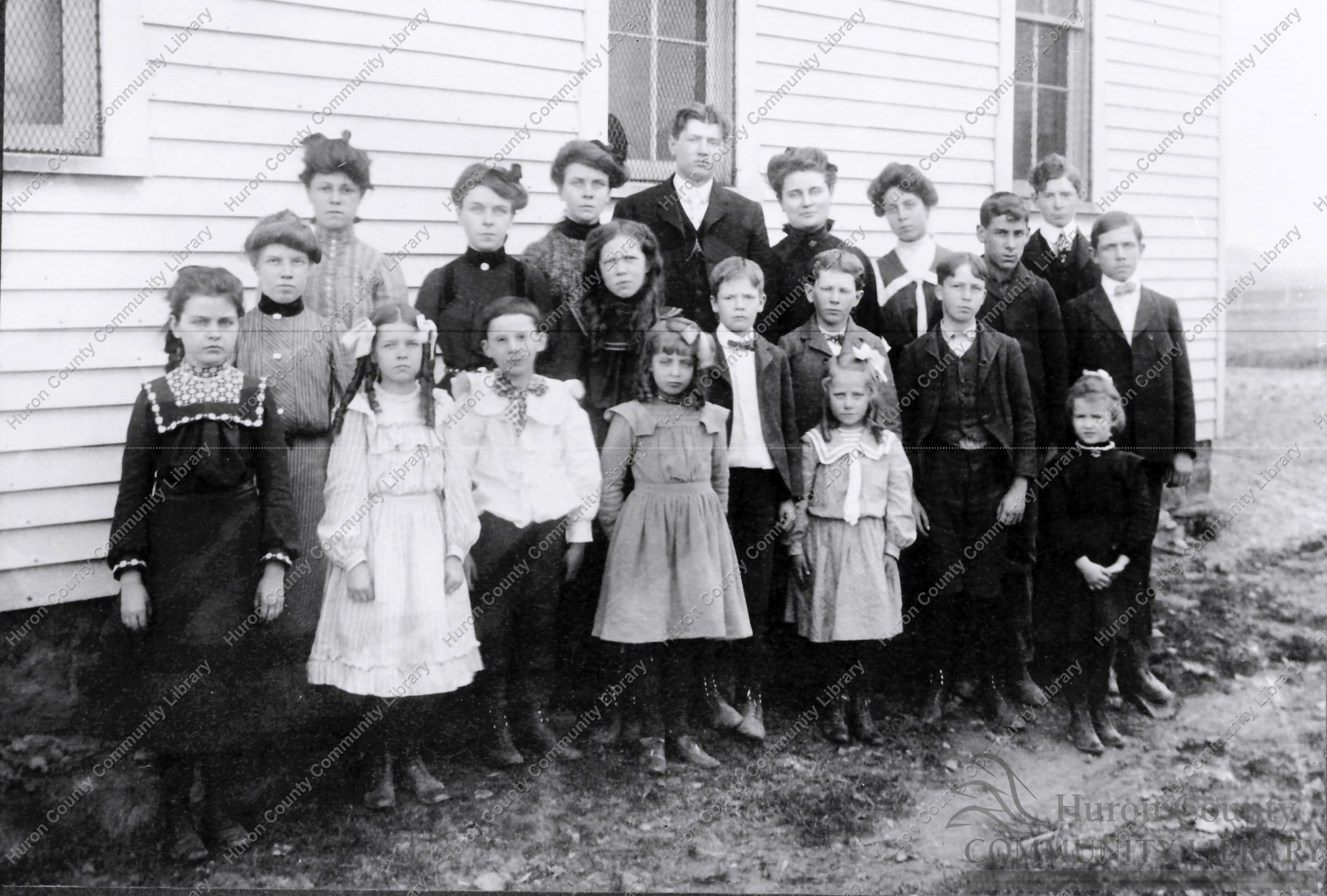 Podunk School - Egypt Rd. & Section Line Rd. 30 - 1904 - C.L. Beamer-T.