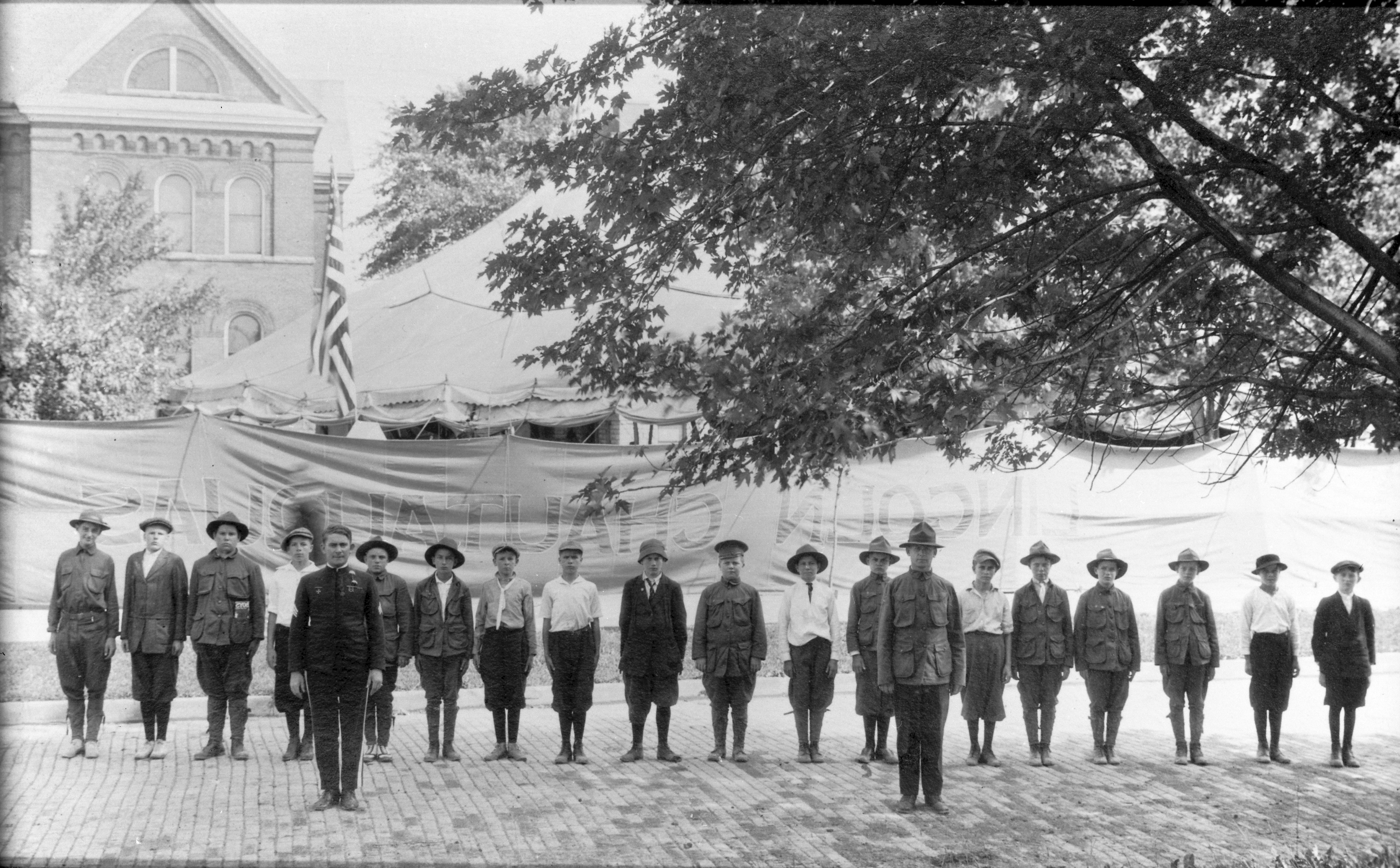 1st Boy Scout Troop in Chicago OH, 1913.  
