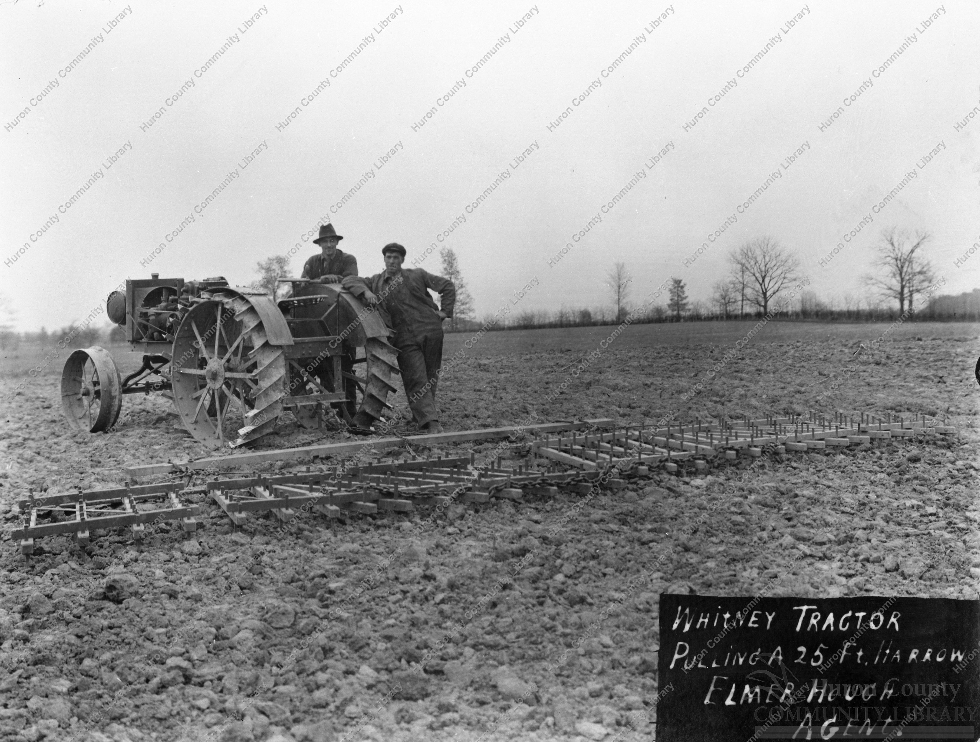 Wood Framed Spike Toothed harrows 1917
