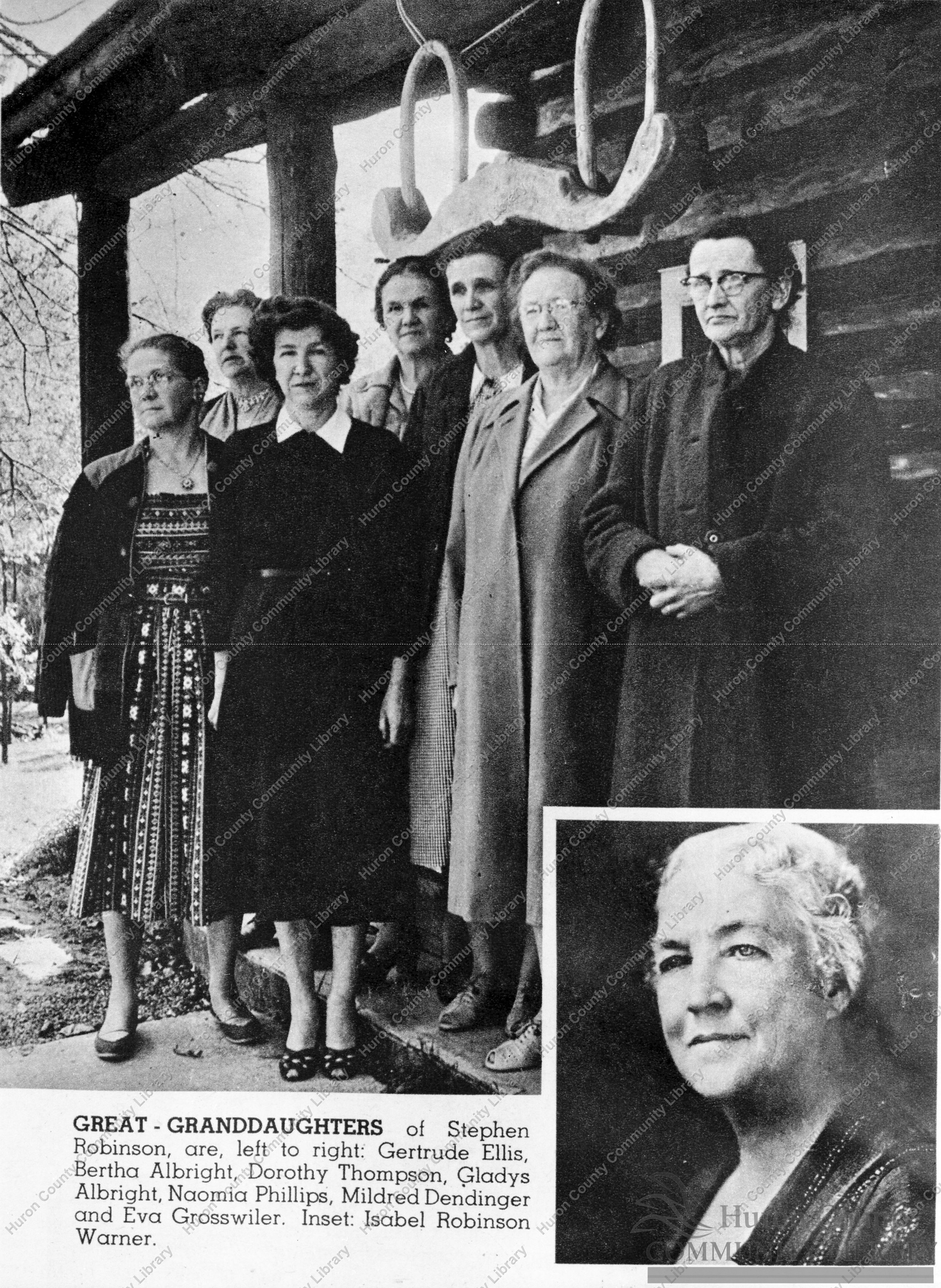 Great Granddaughters of Stephen Robinson