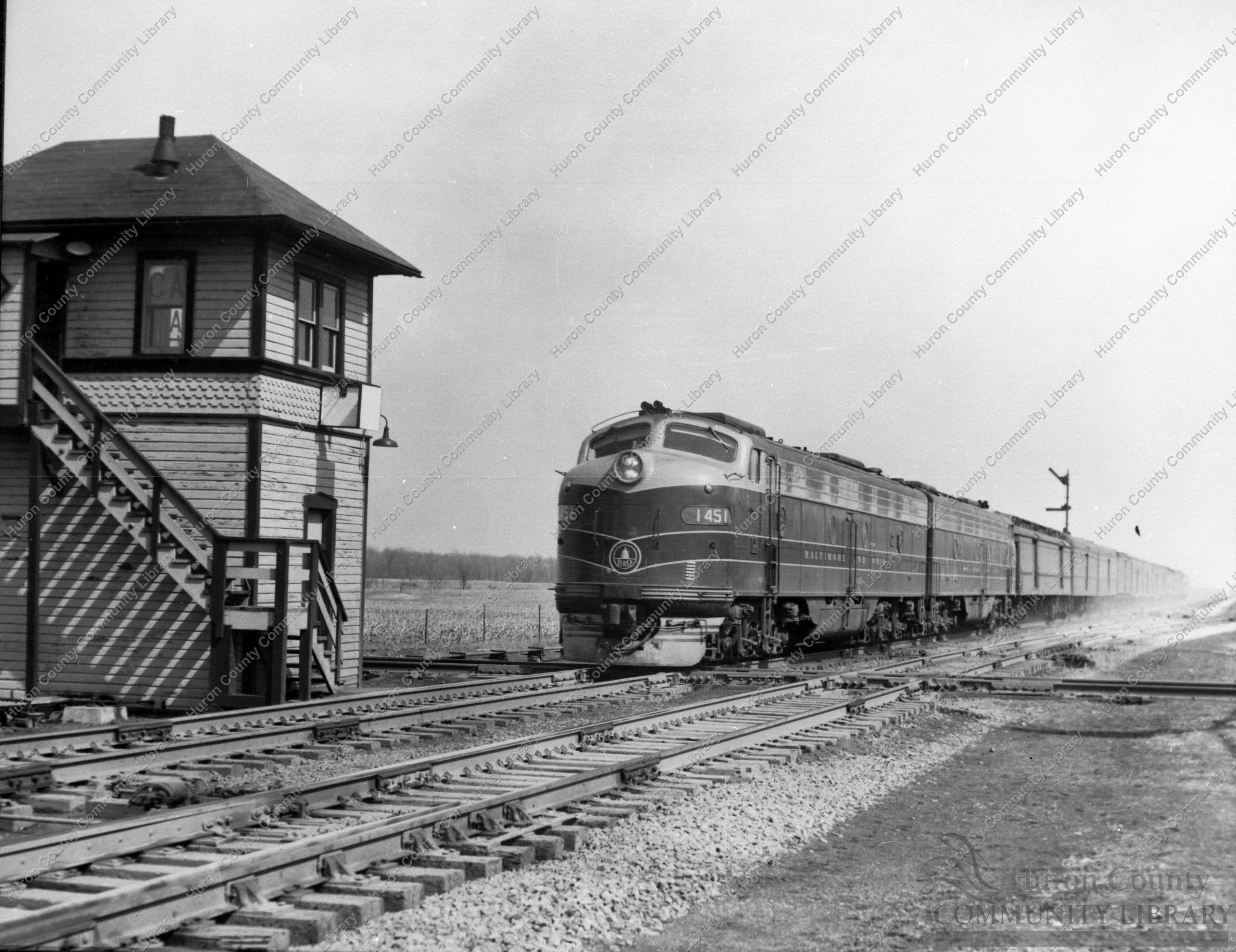 Attica Jct. (Siam) Interlocking (B&O & Pa. RRs) & Telegraph Office