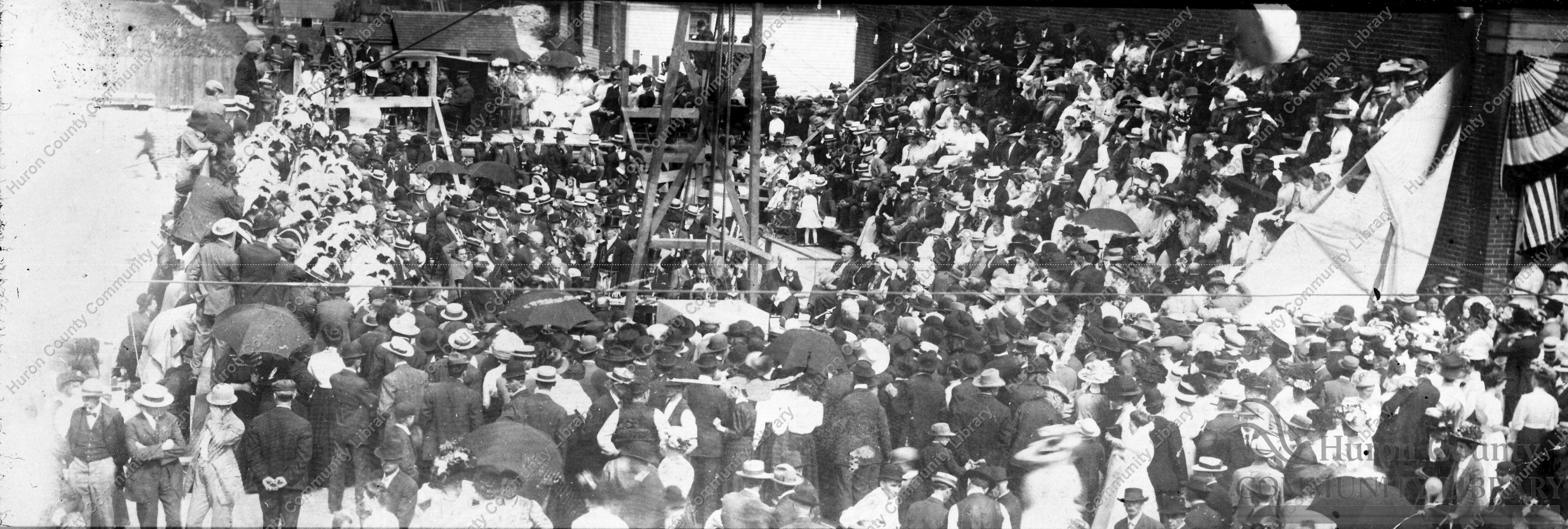Laying Masonic Temple Cornerstone July 4th 1910