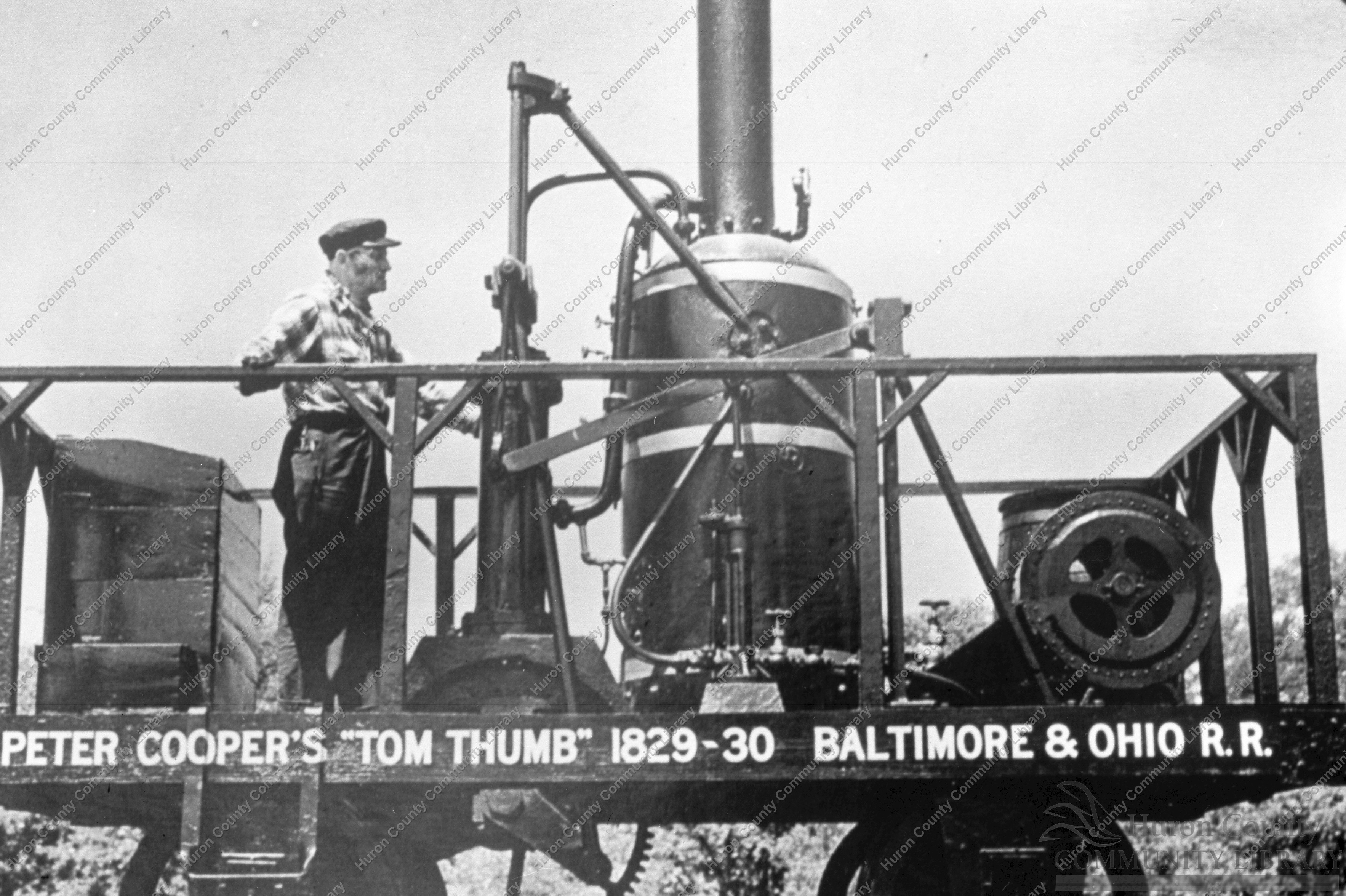 Old B & O Locomotive - Model made in 1926