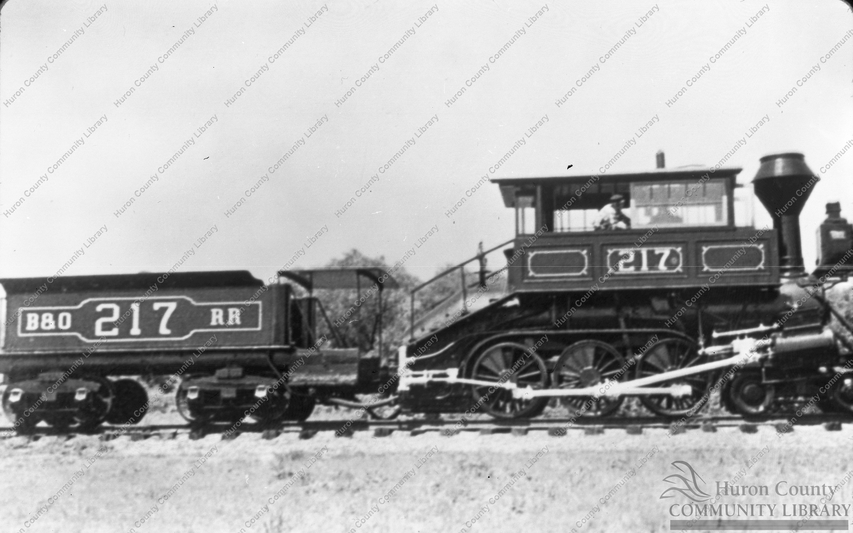 Old B & O Locomotive - Muddigger (Winans) 1850's