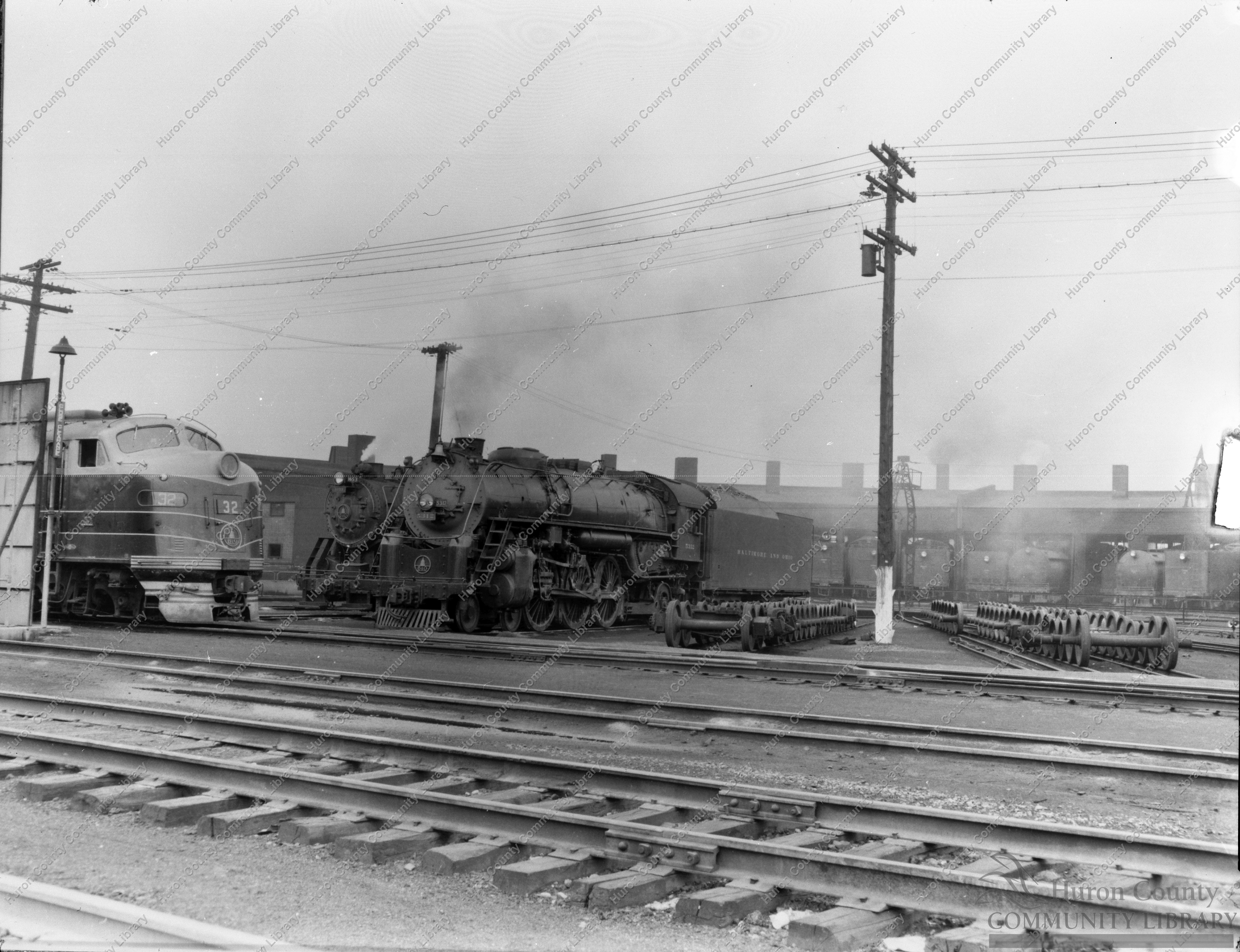 The old and the new Locomotives 1938