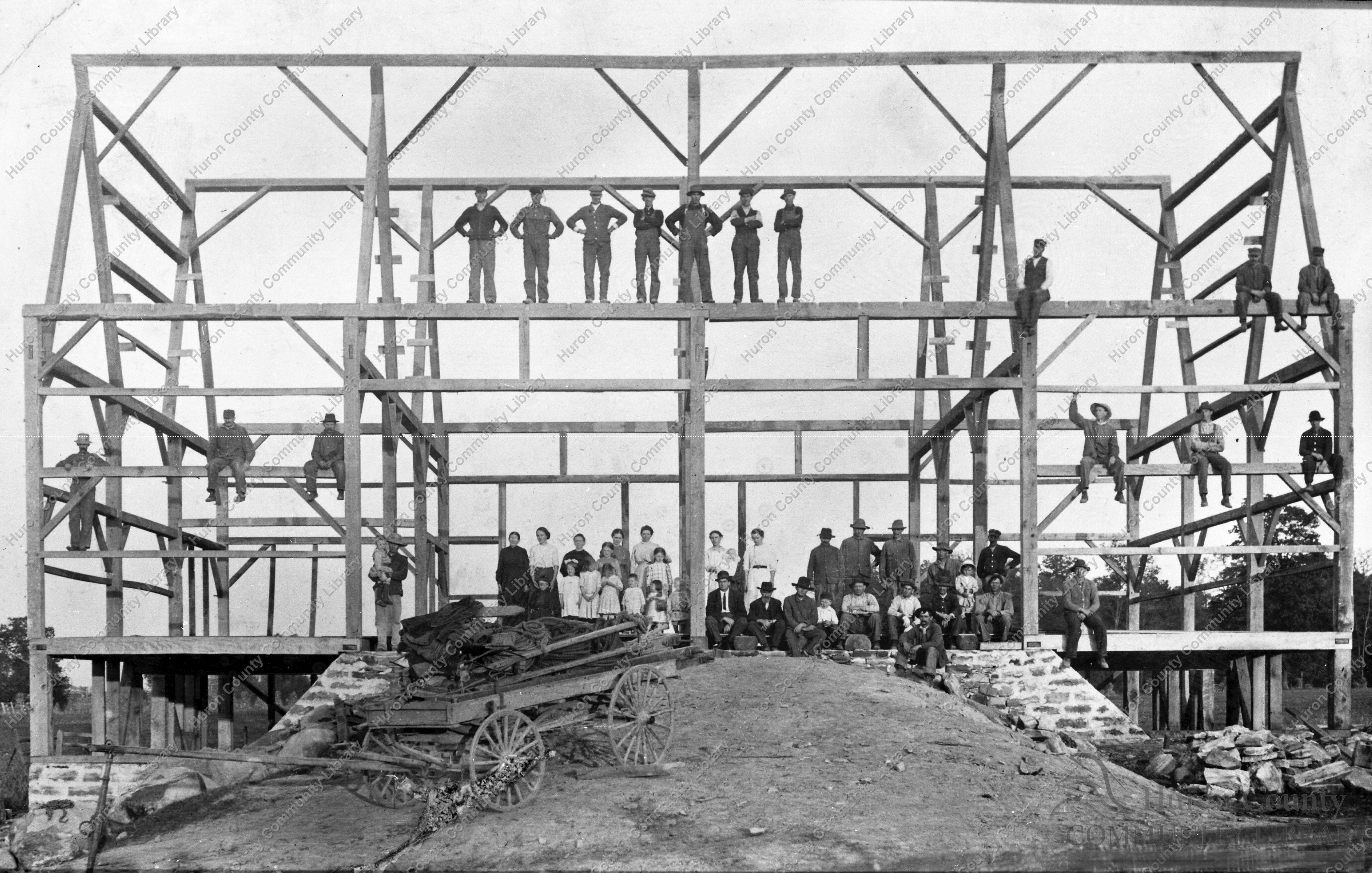 North Auburn Barn Raising 1903