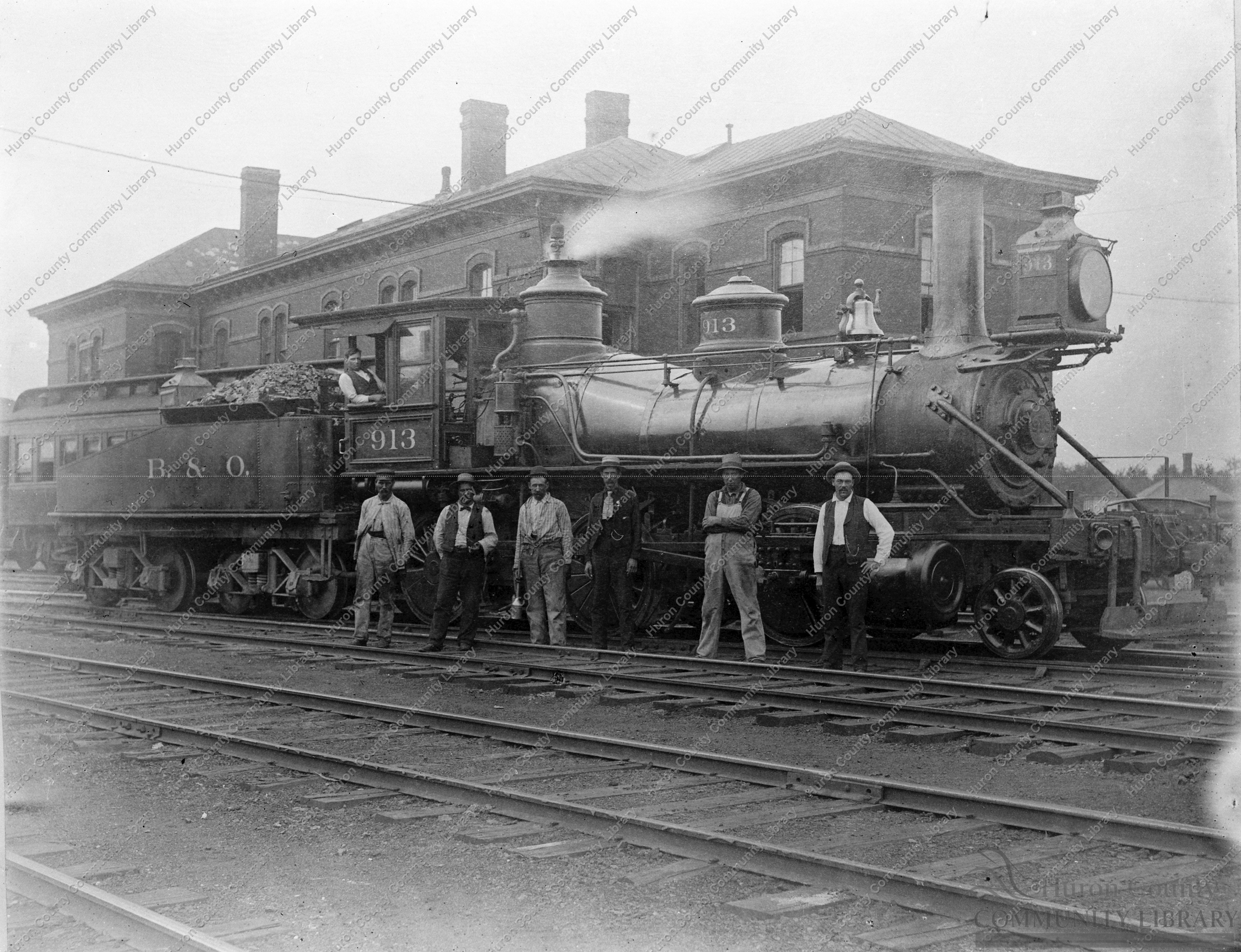 Photo by Francis Richards ca 1902 Woodburning Engine 