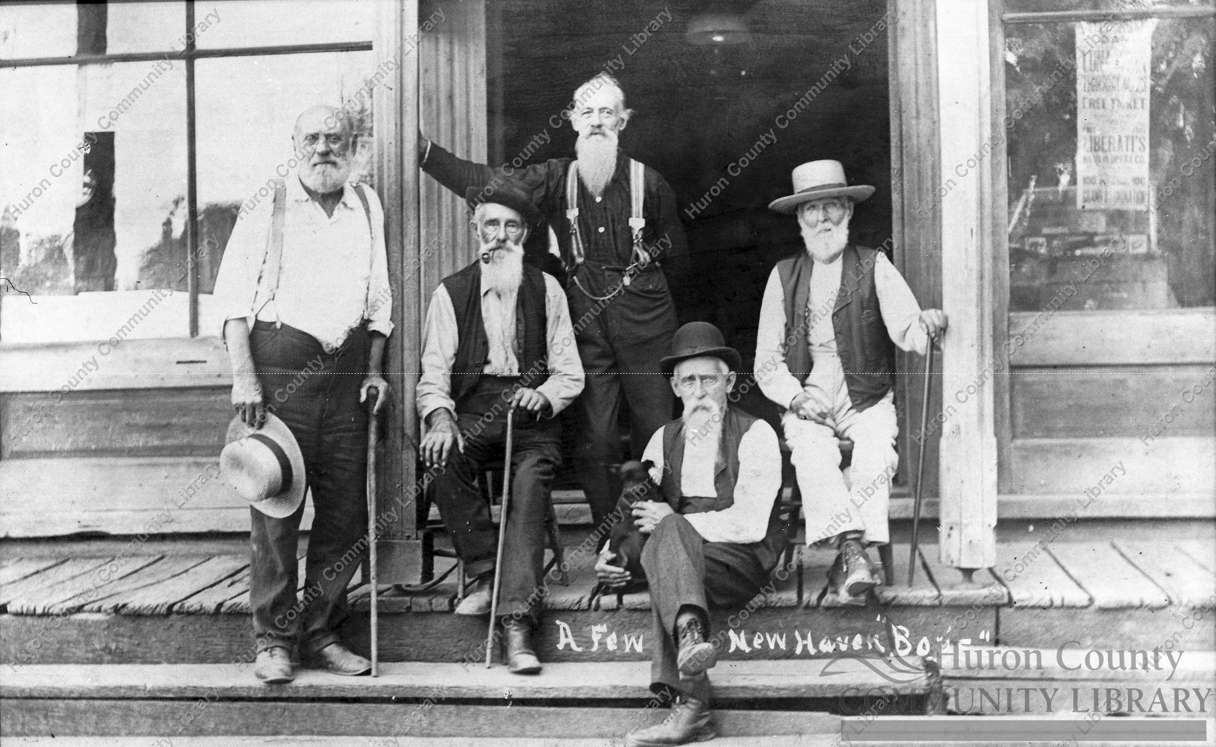 New Haven Boys: Left to right Tom Cusic, Wallace Skinner, Leroy Heller, Cortlin Heller (sitting), Jim Dawson
