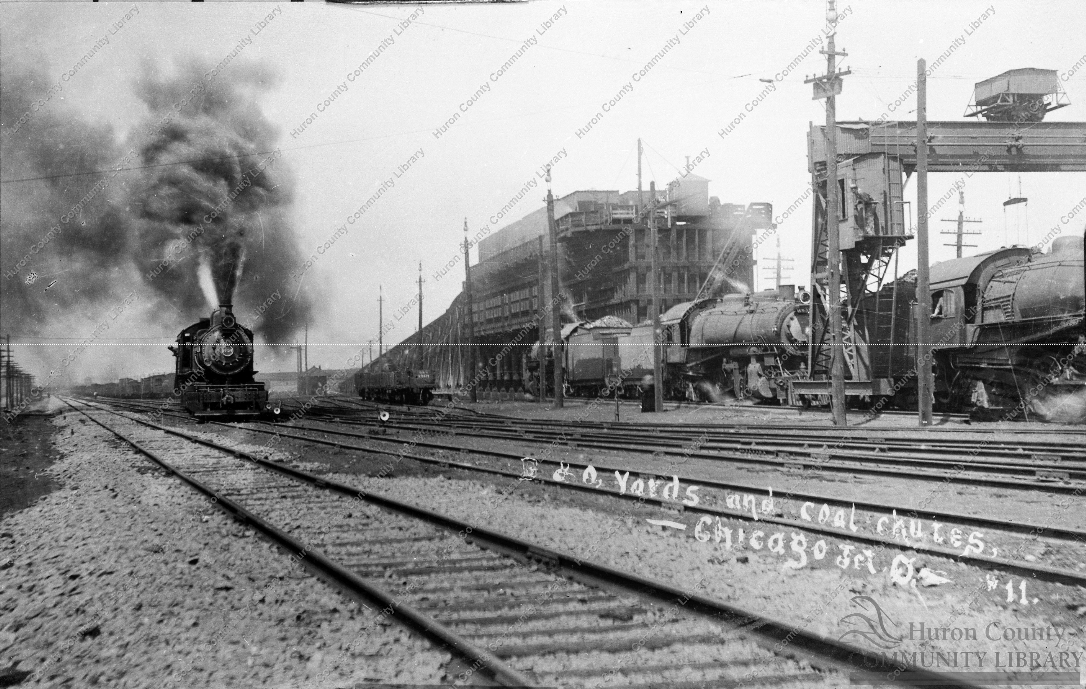B & O Scene at Chicago O. 1914