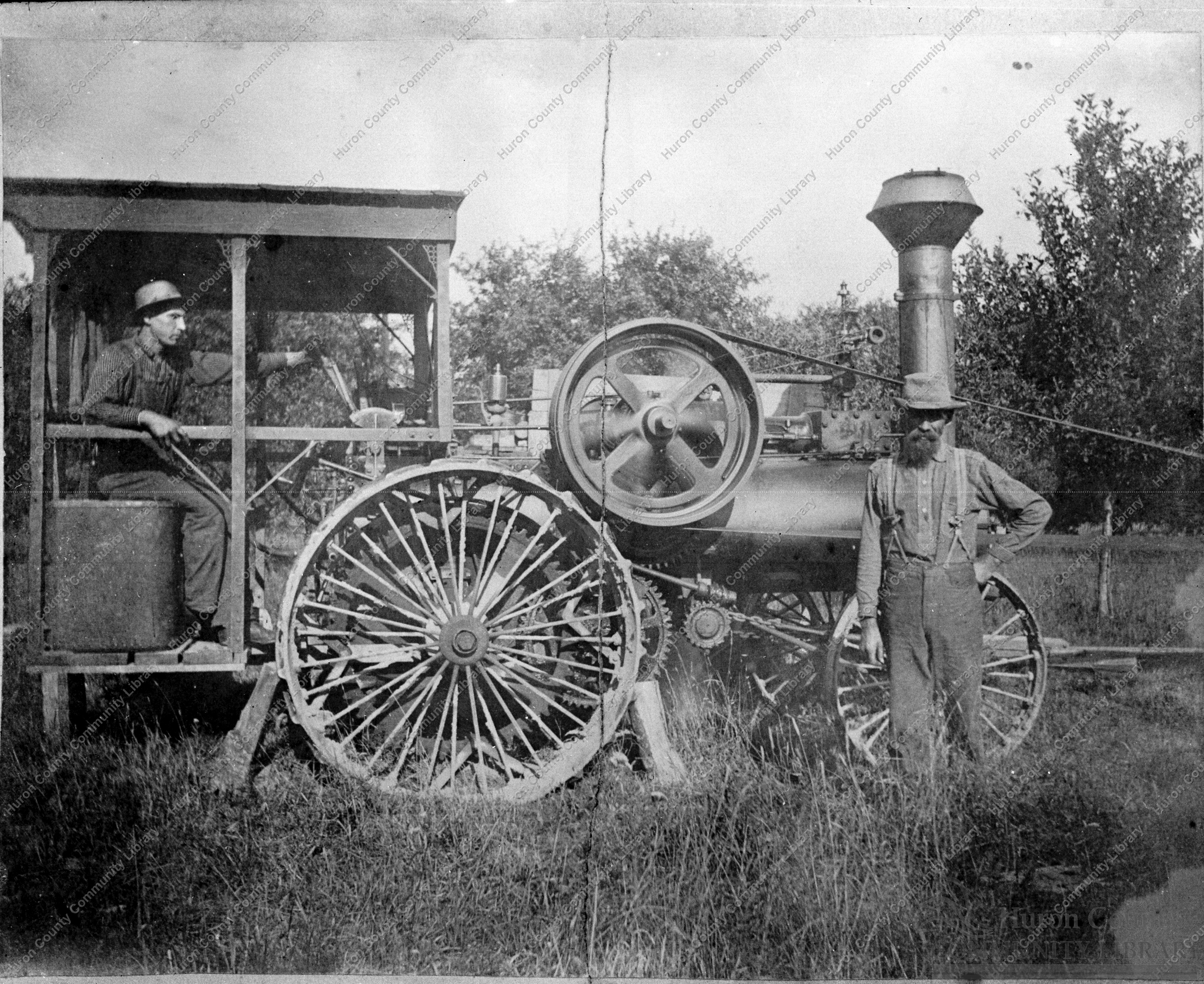 Early Steam Traction Engine  ca 1890's
