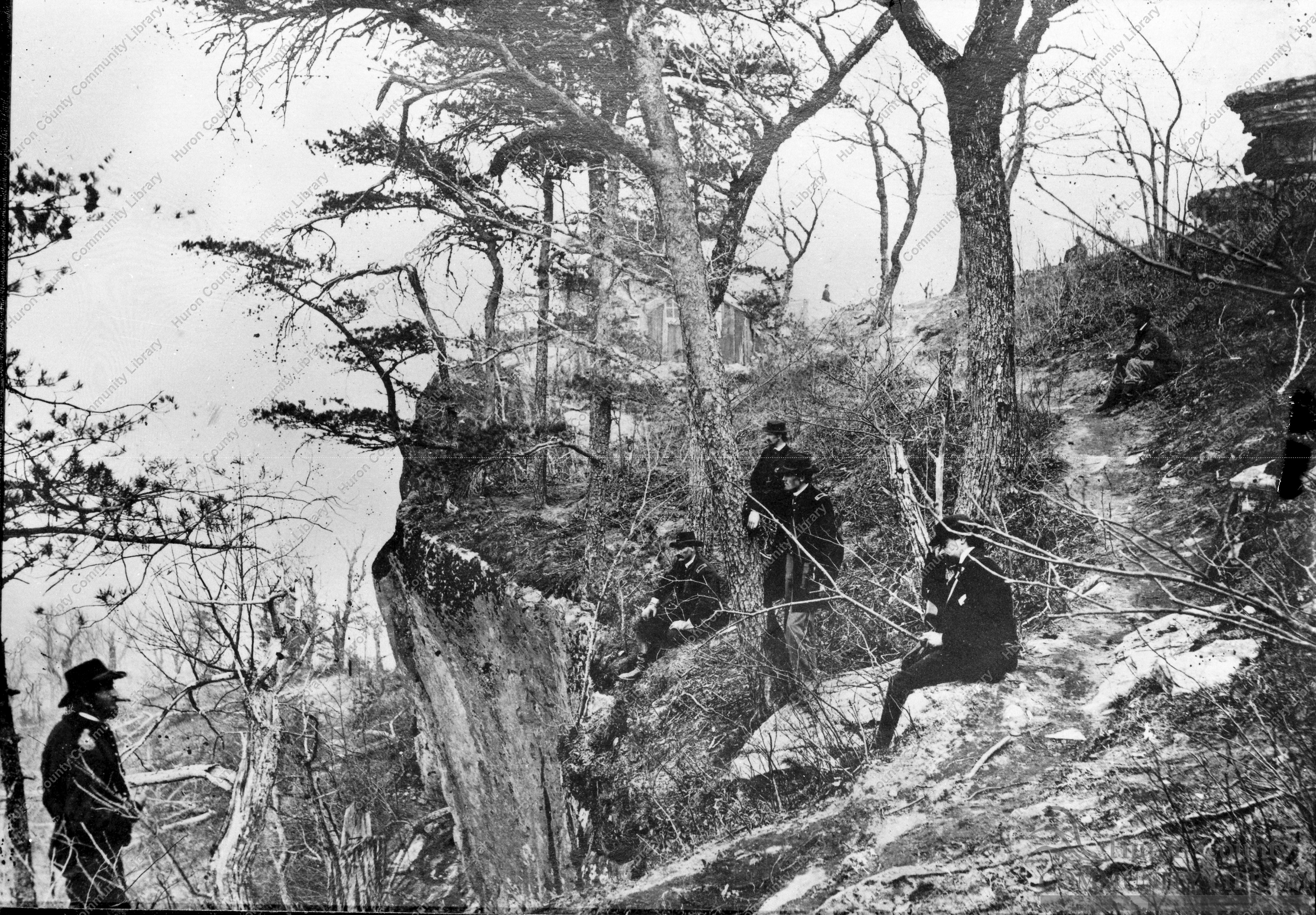 General Ulysses S. Grant and Staff on Lookout Mountain 1862