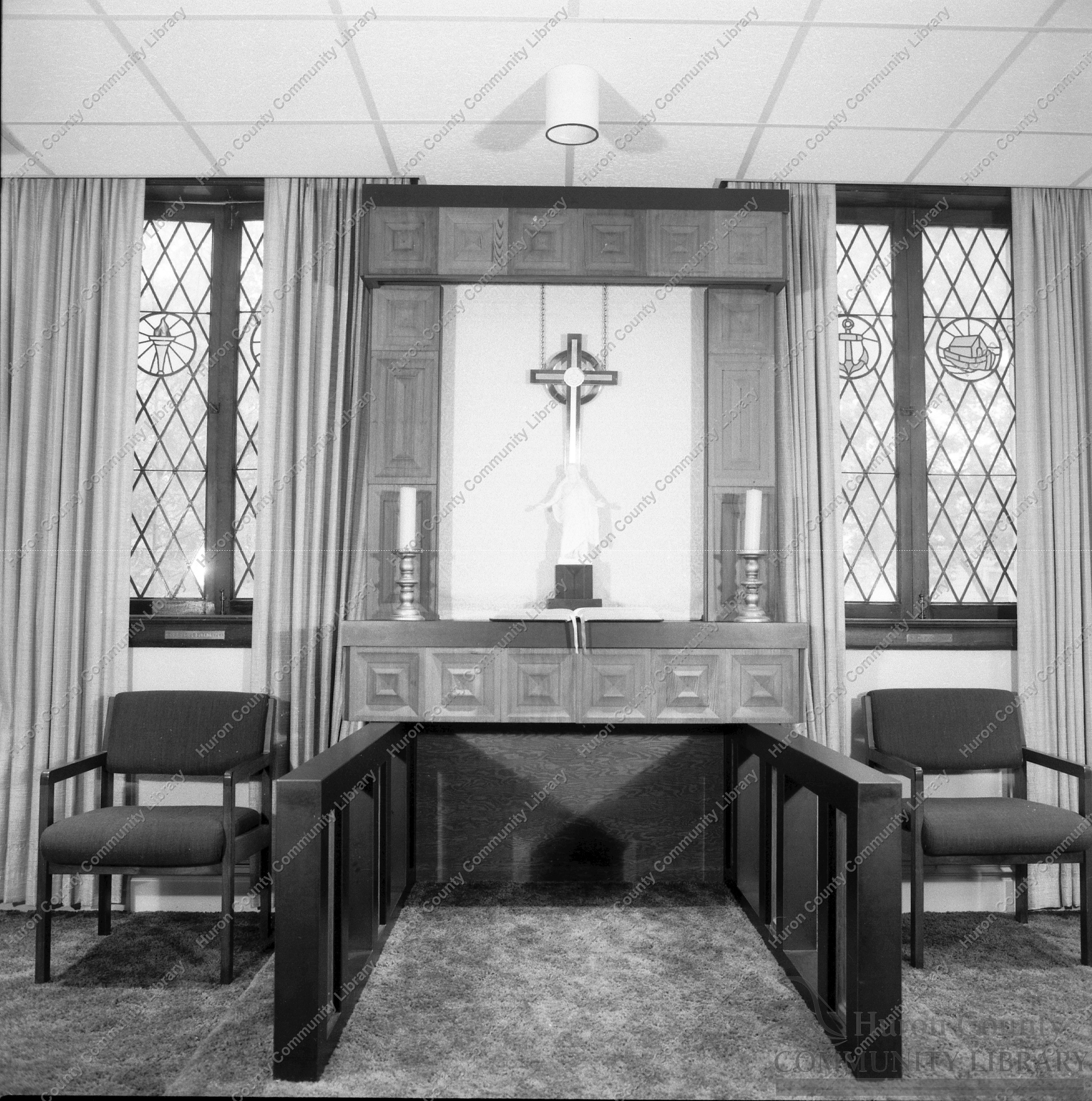 Chapel in the present M. E. Church 1987