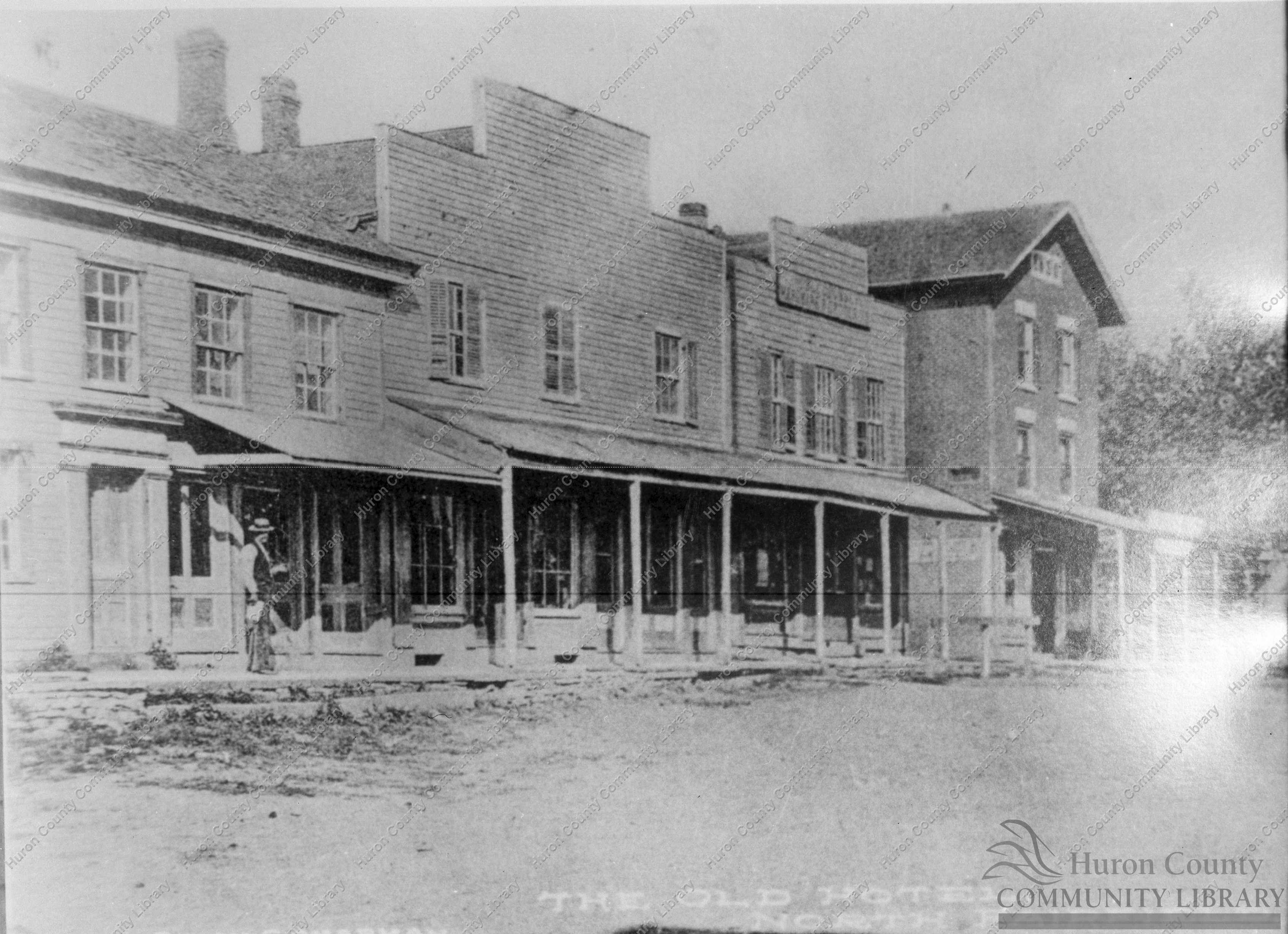Old Hotel at North Fairfield, OH ca 1915