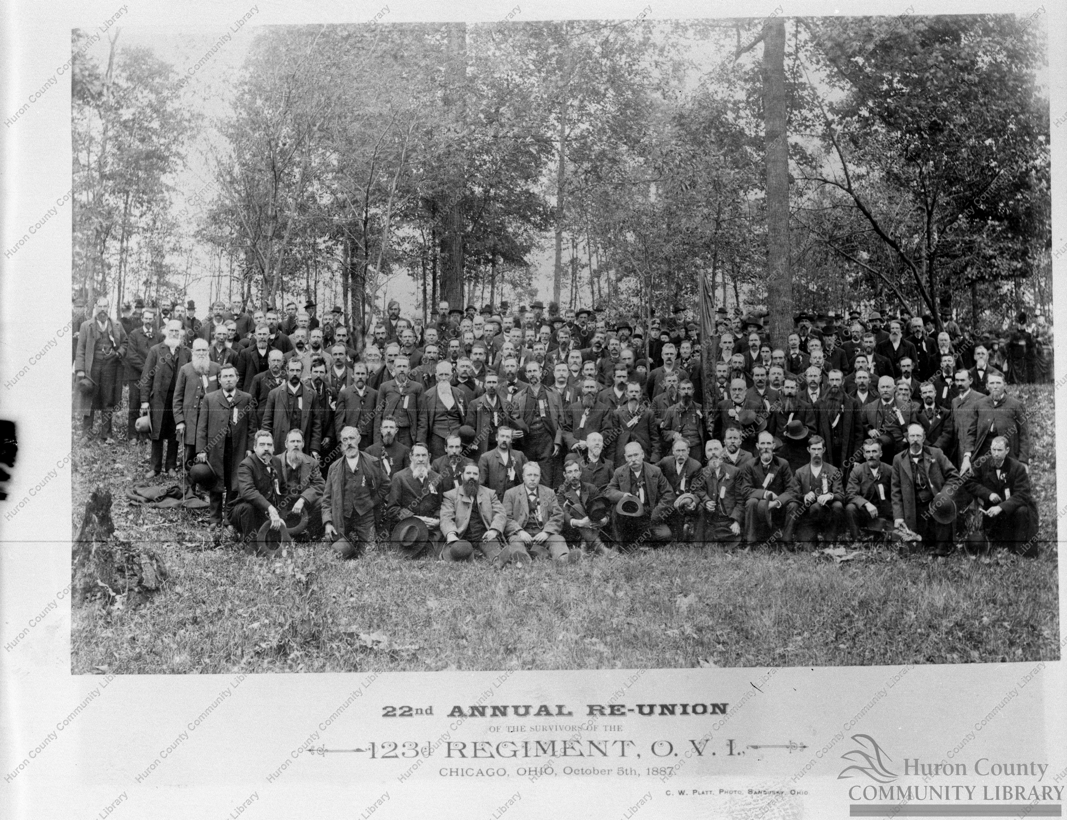 123rd O.V.I. 22nd Annual Reunion 10/05/1887