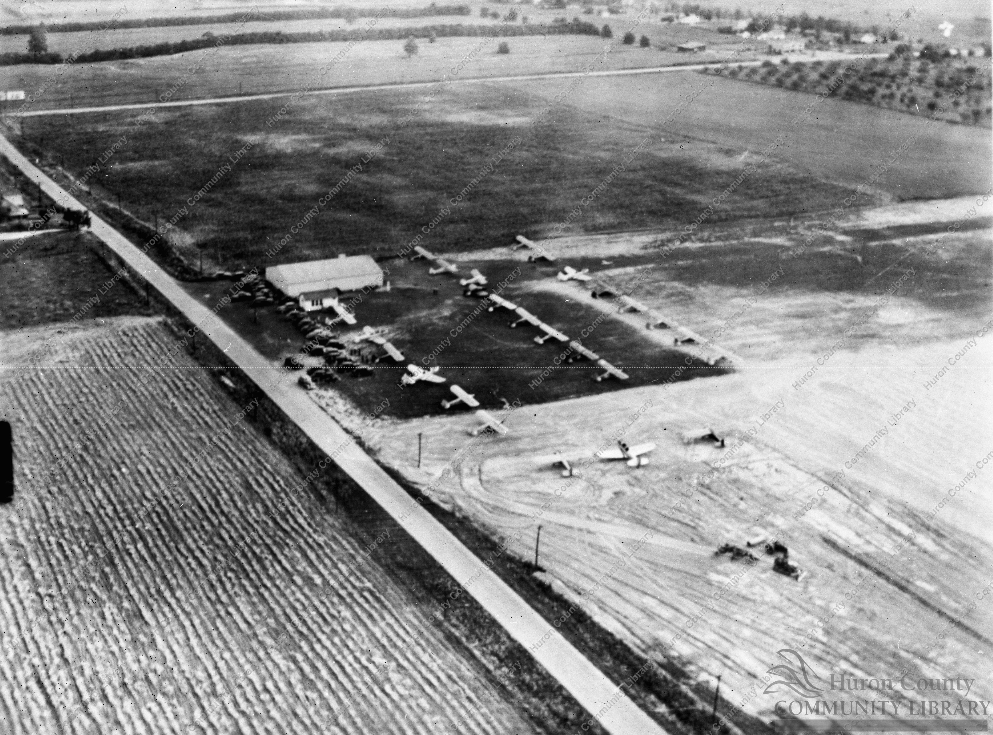 A fly-in at Willard Airport ca 1945 Airport opened in 1944