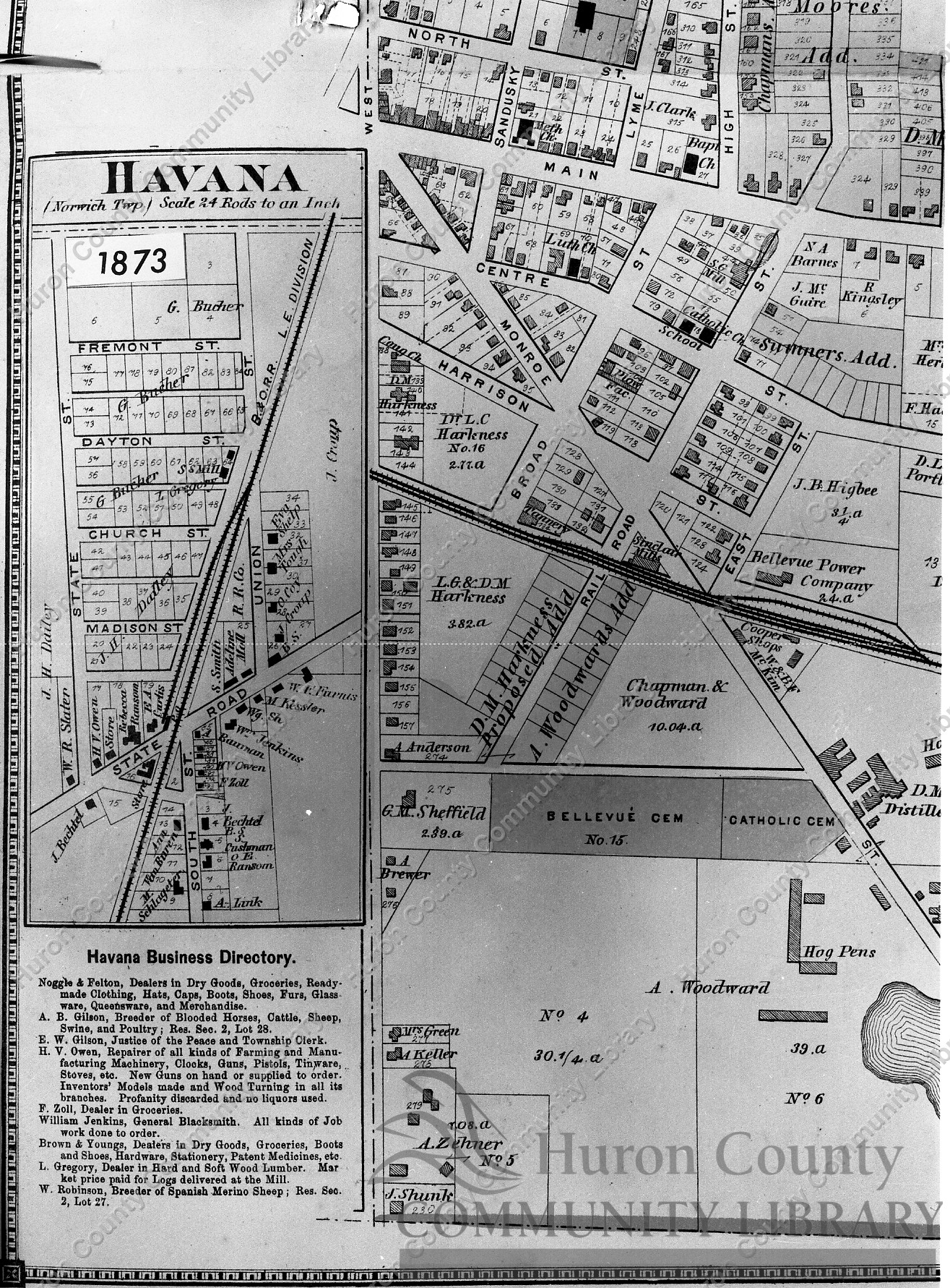 Havana Map - Atlas of 1893