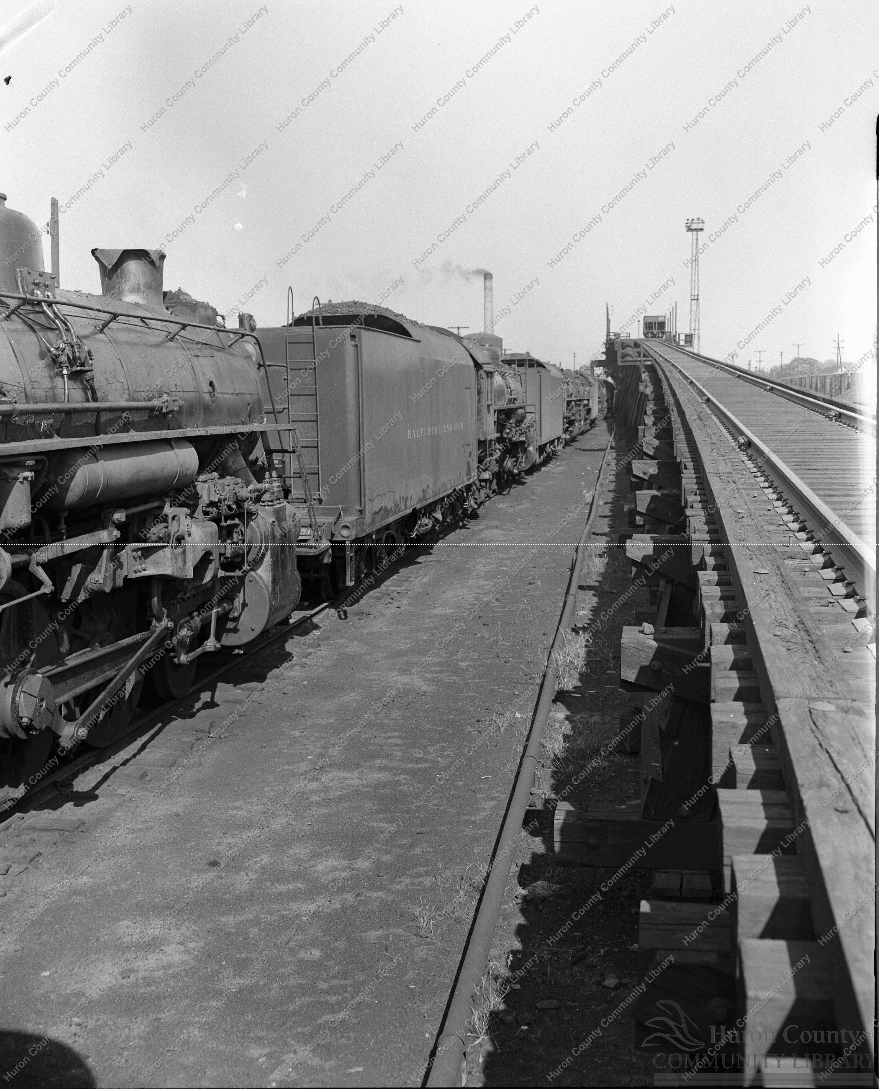 B & O Coal tipple next to engine track (commonly called the Pit)