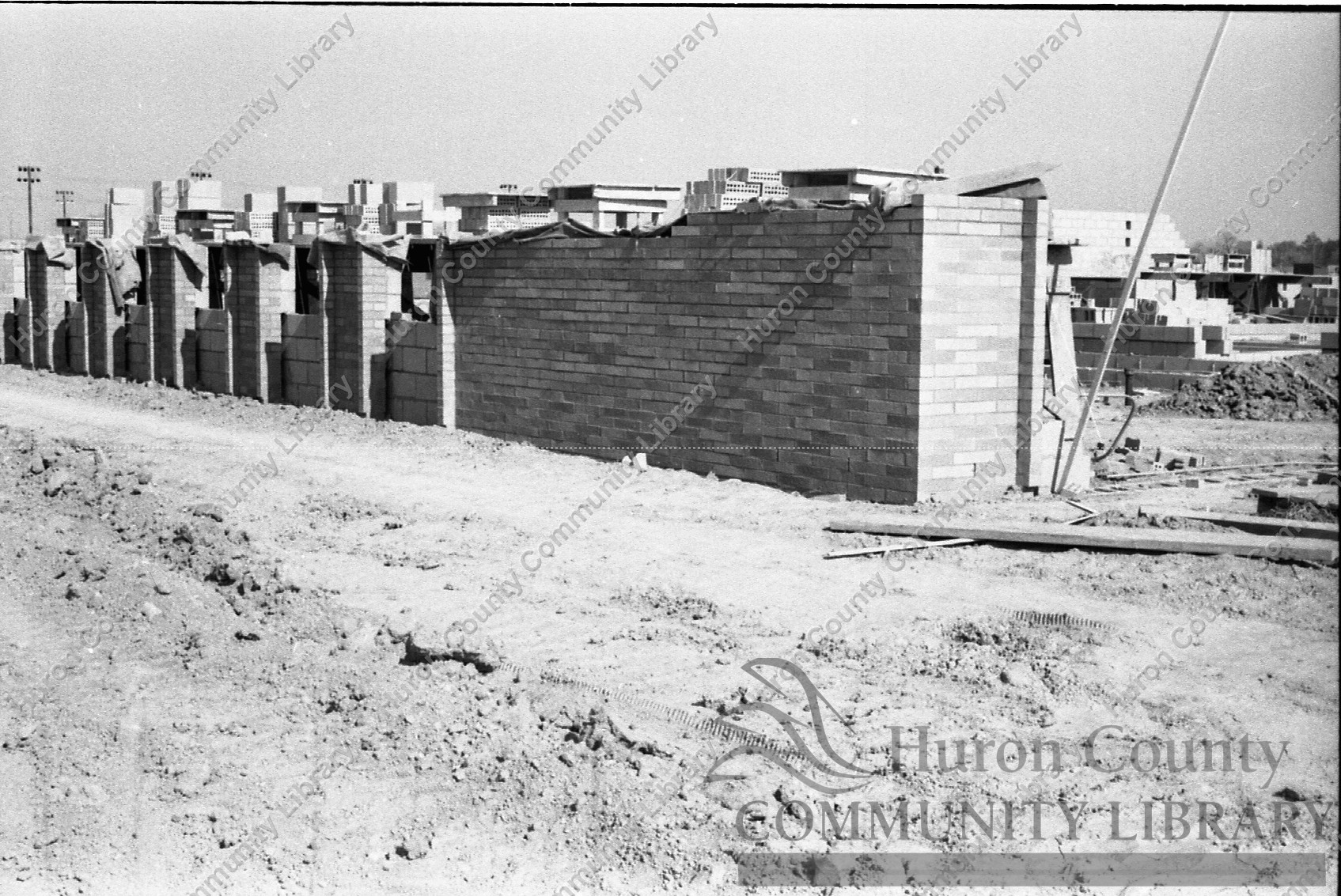 Overall view of building from outside 1962