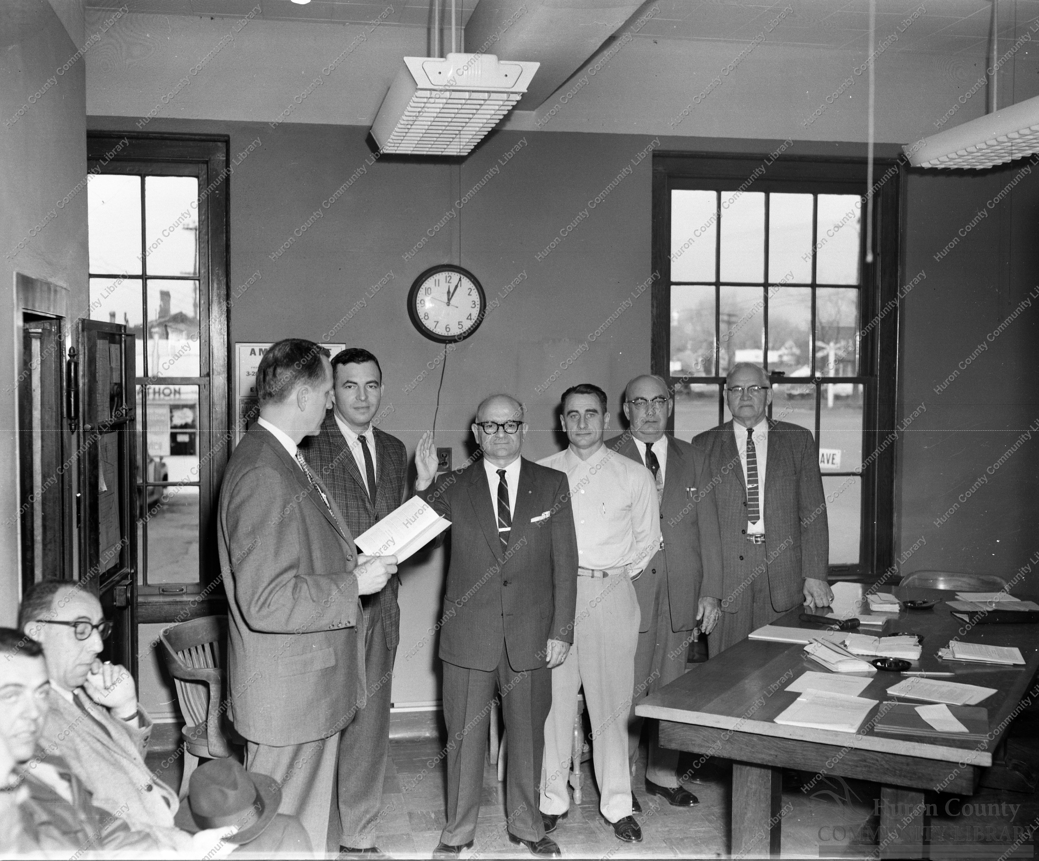 Swearing in of 1st City Council under Charter Government 1959