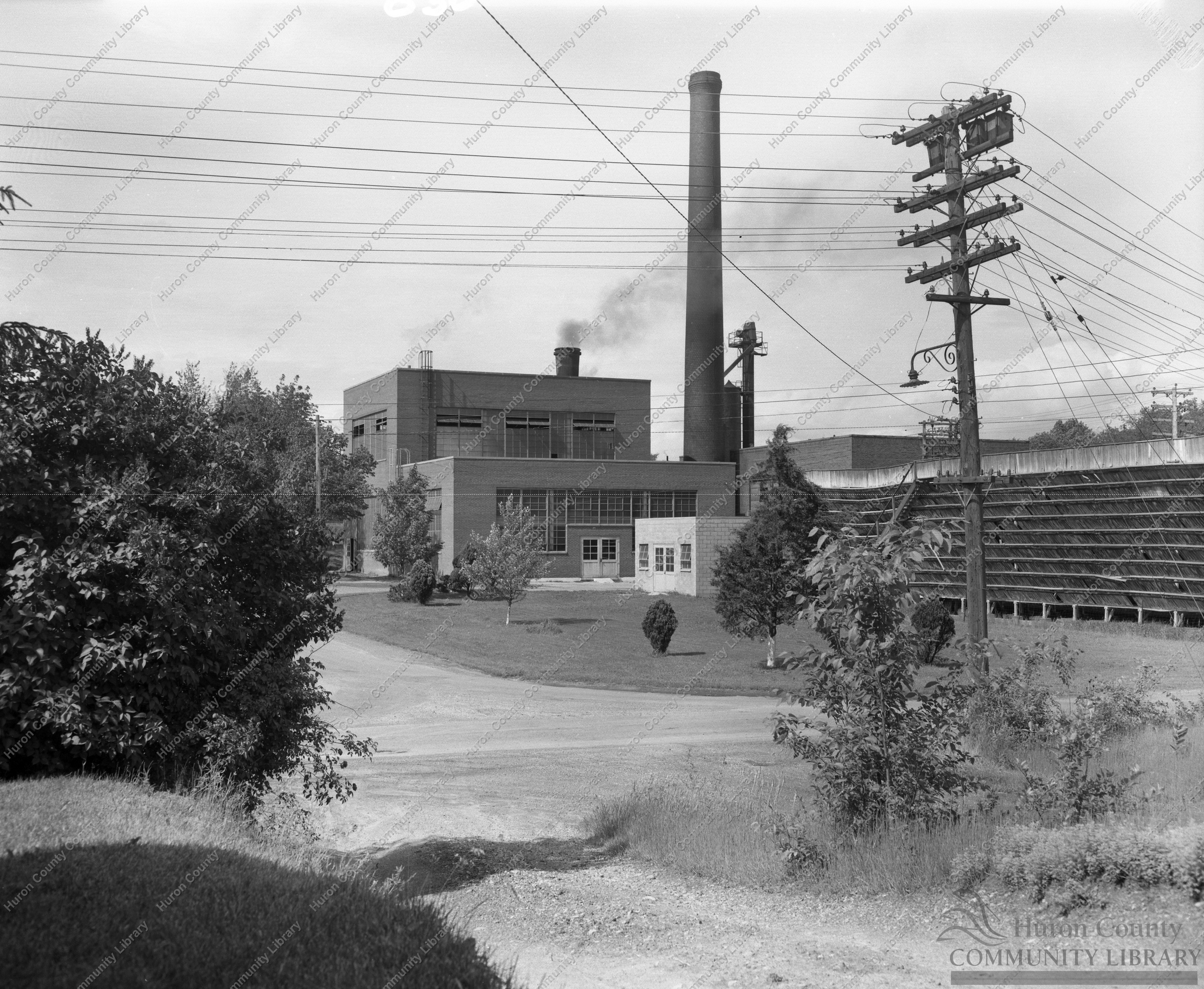 City Power & Water Plant Buildings & Water Aerator 1960