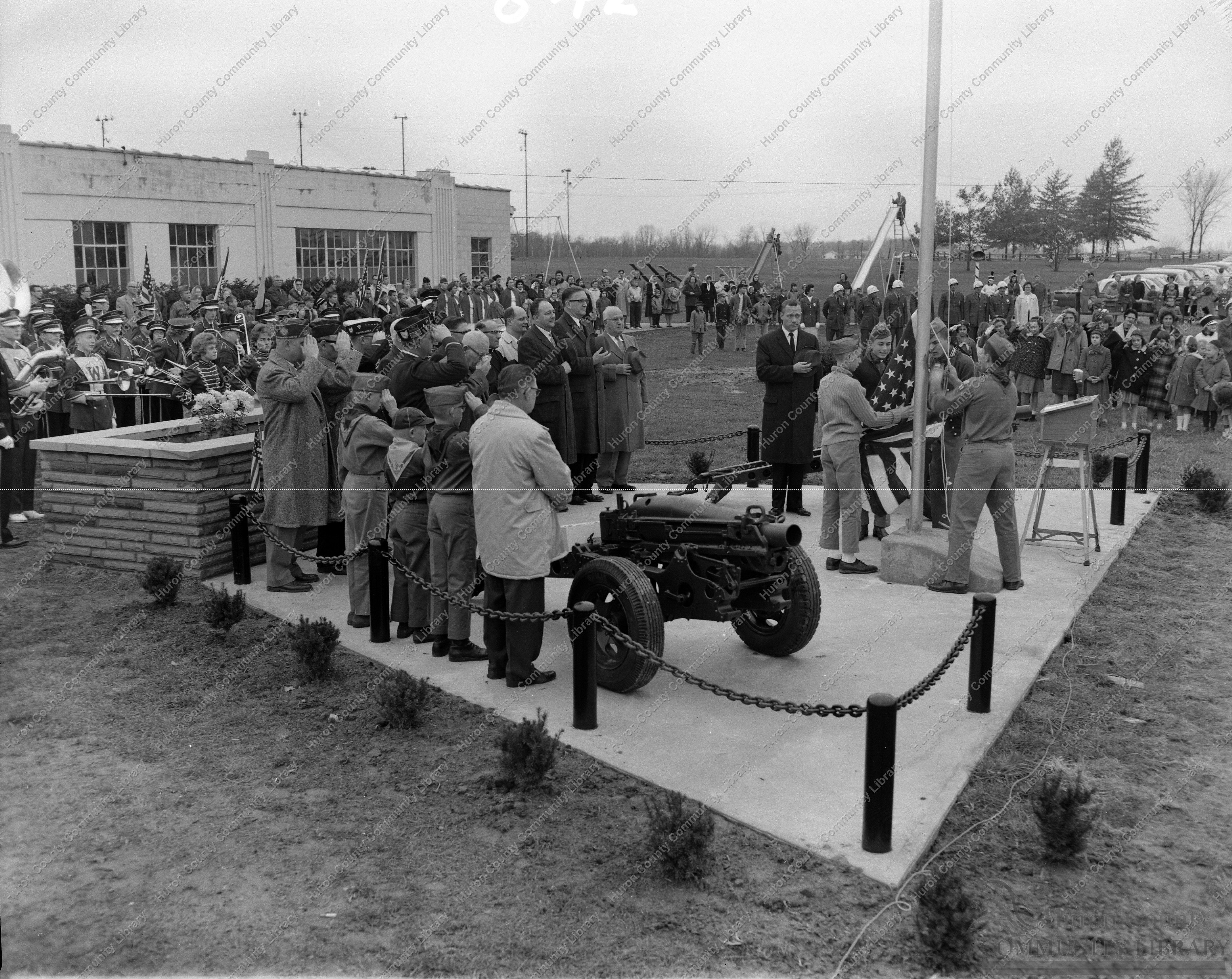 Dedication of War Memorial in City Park off W.W.Rd. 11/15/62