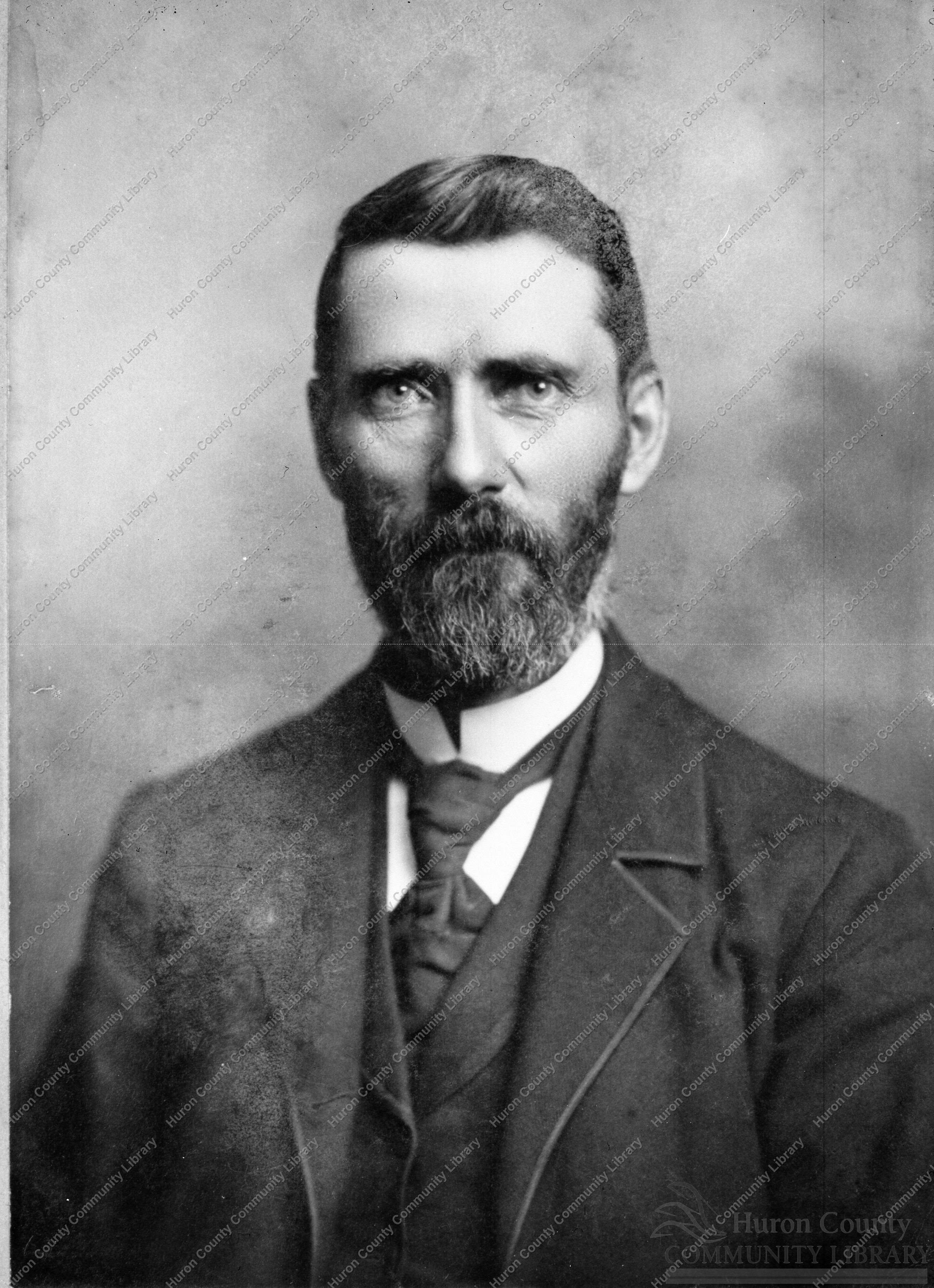 Portrait of William Allen Keesey.  Minister & Historian