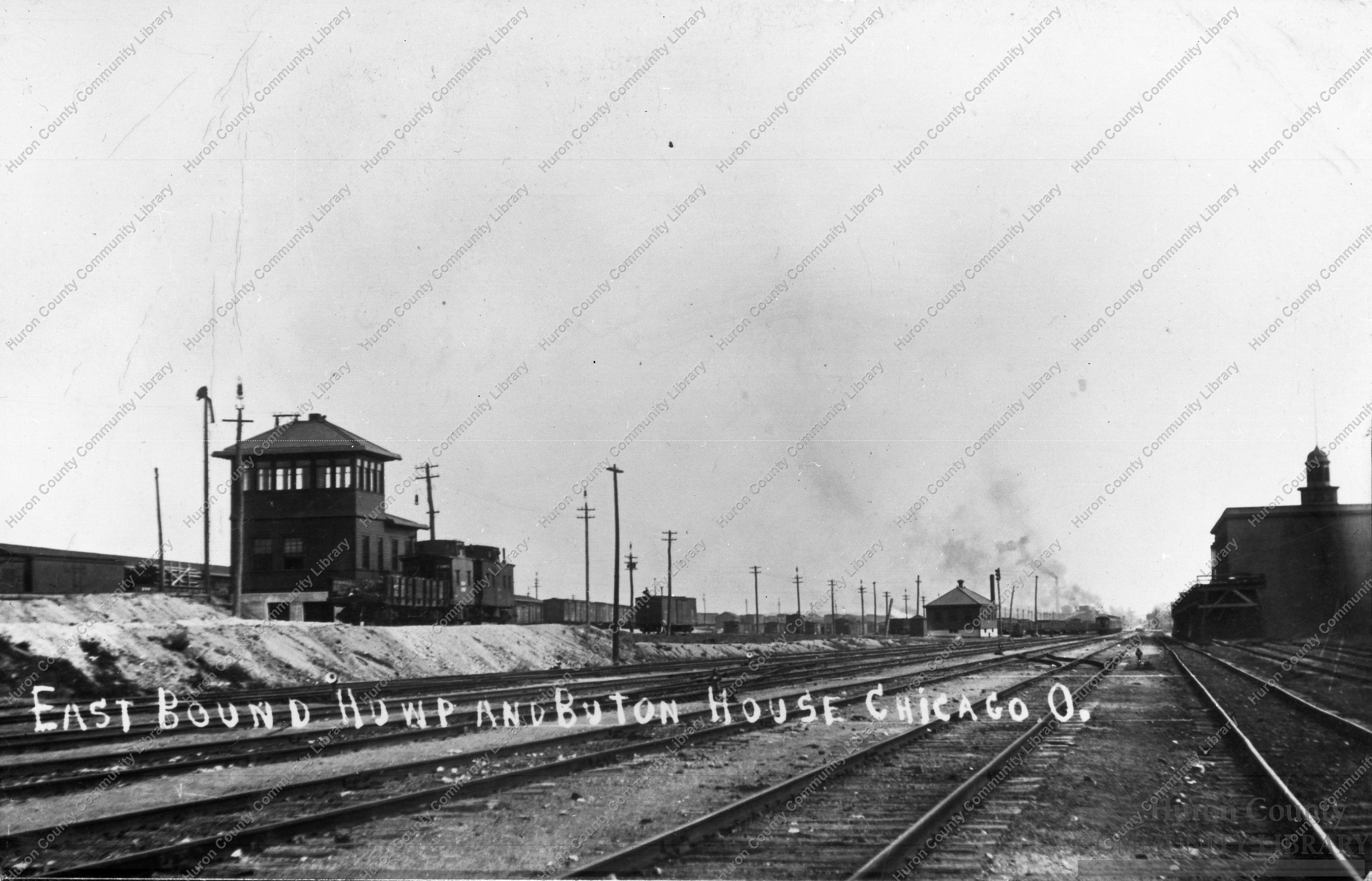 East Bound Hump on B&O showing B&O Icehouse