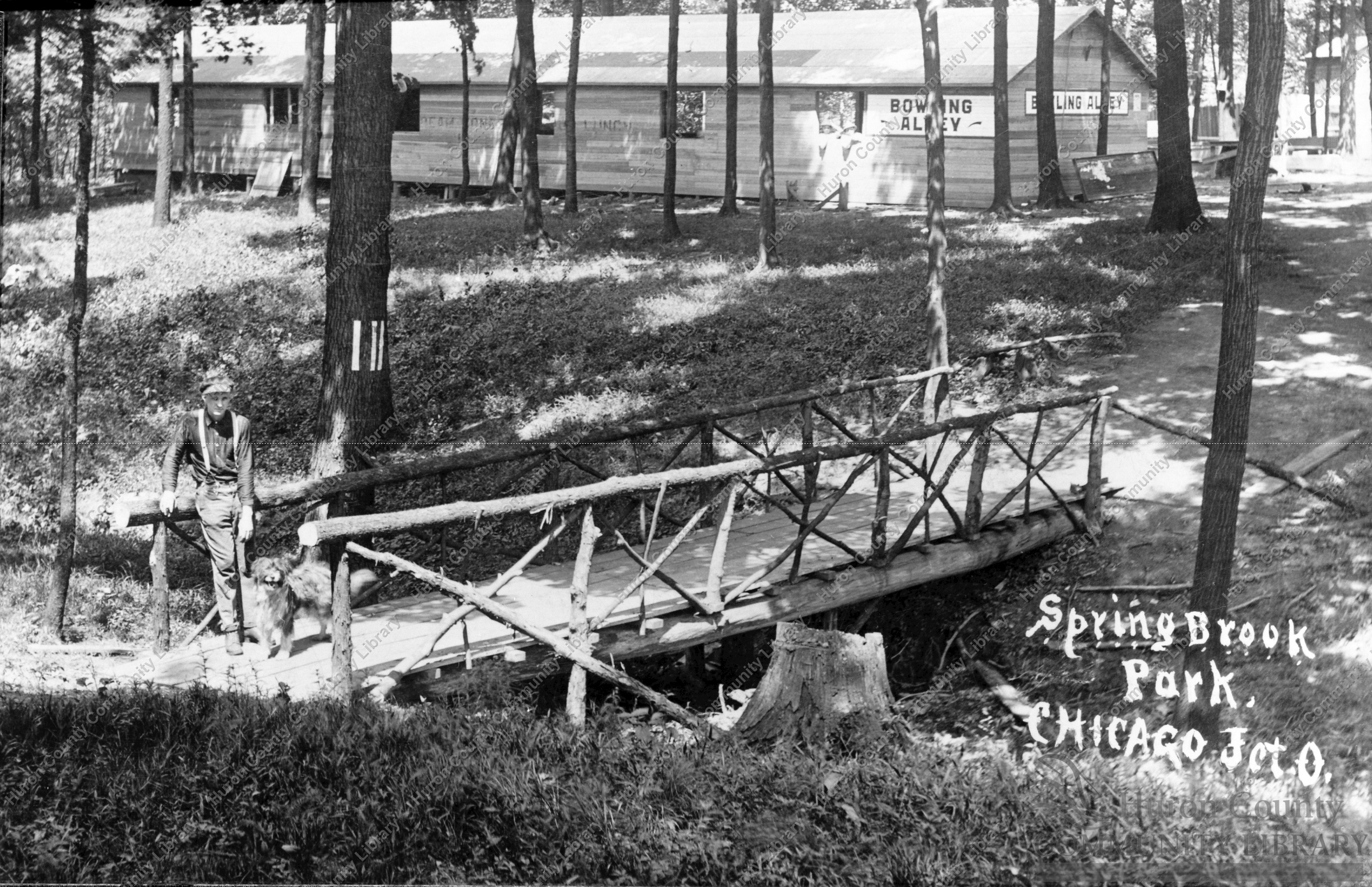 Springbrook Bowling Alley ca 1914