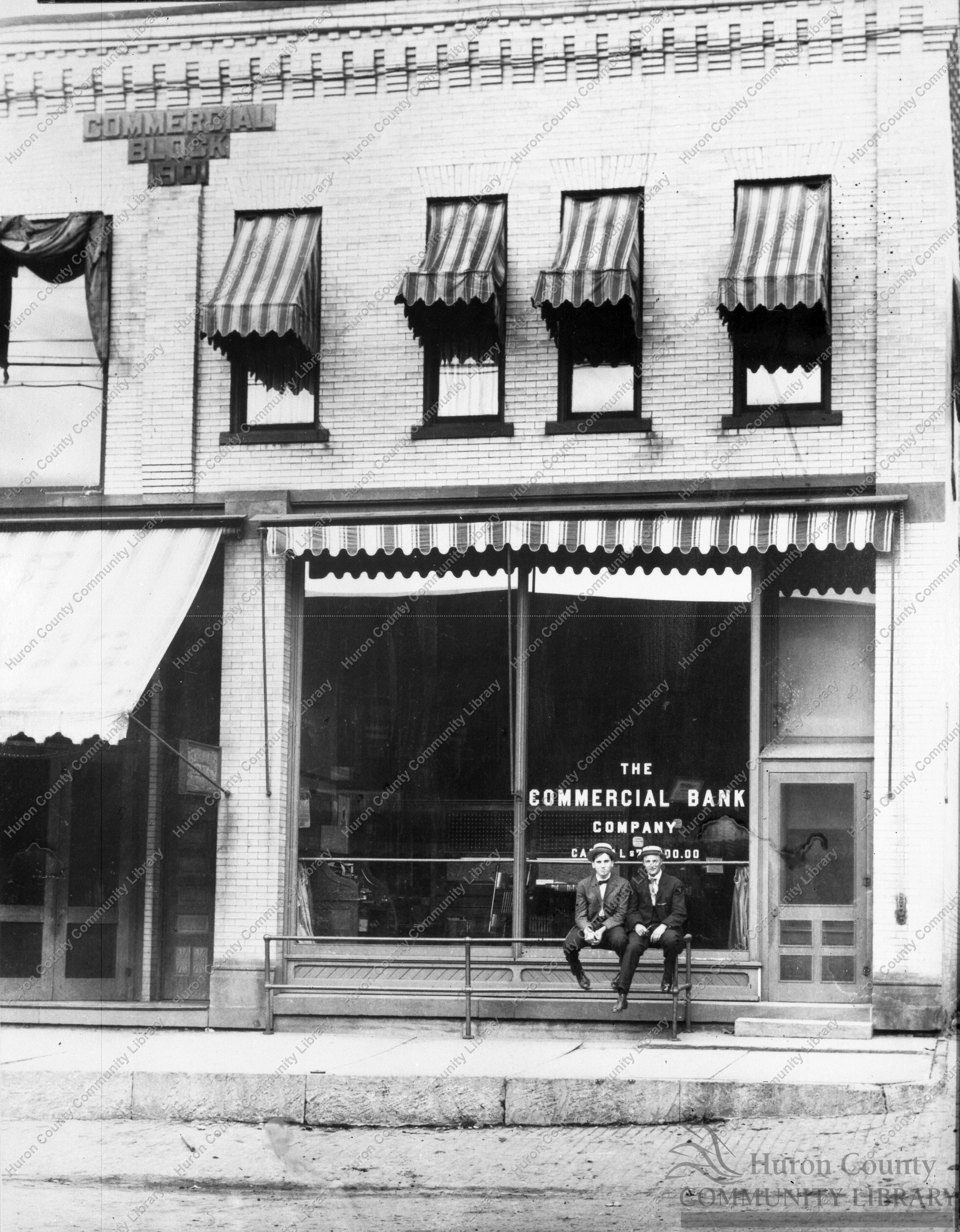 Picture of Commercial Bank, 11 Myrtle Ave. (Glass Negative) new lens