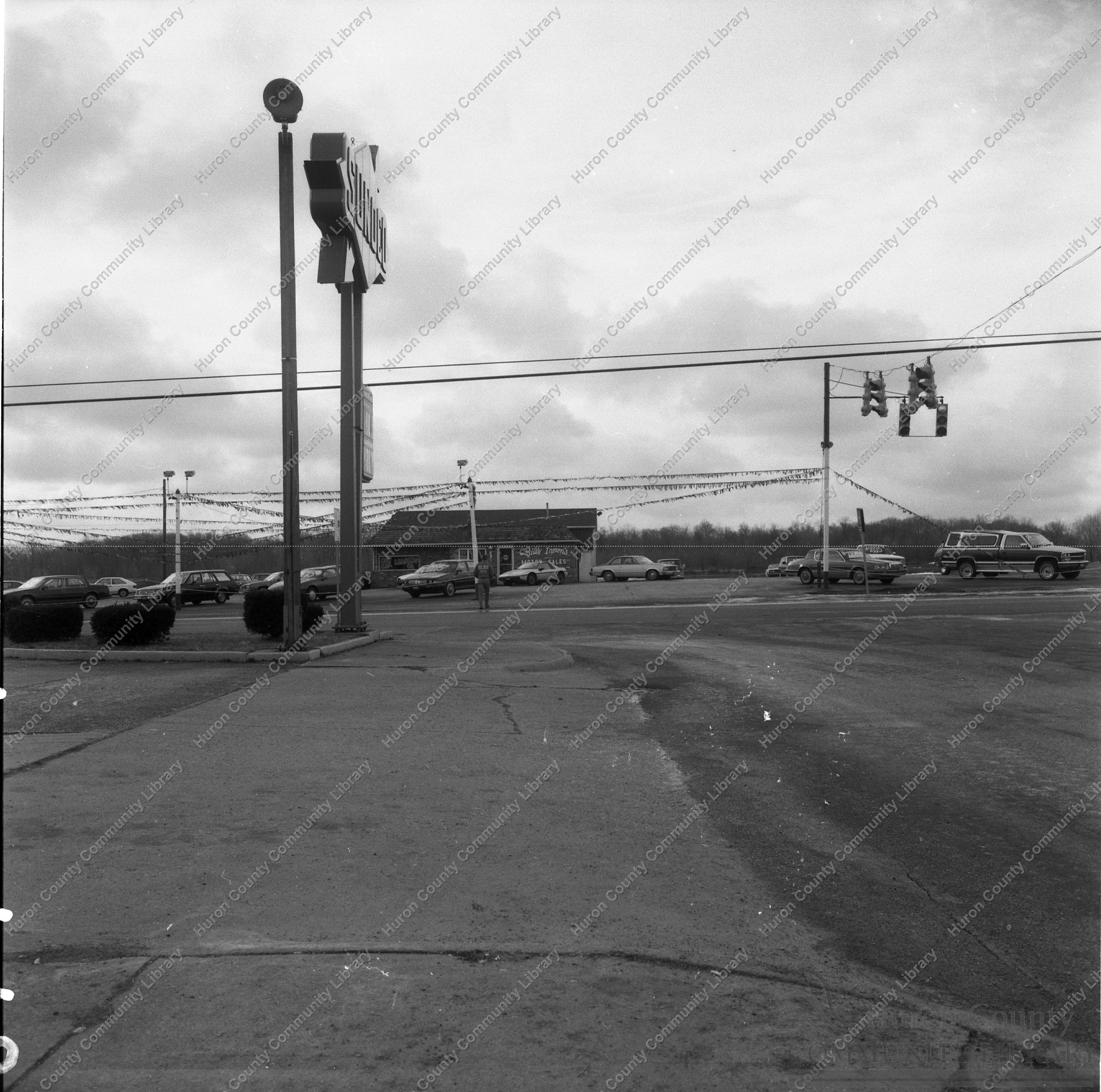 South from East side of Myrtle to future Blossom Center Feb. 89