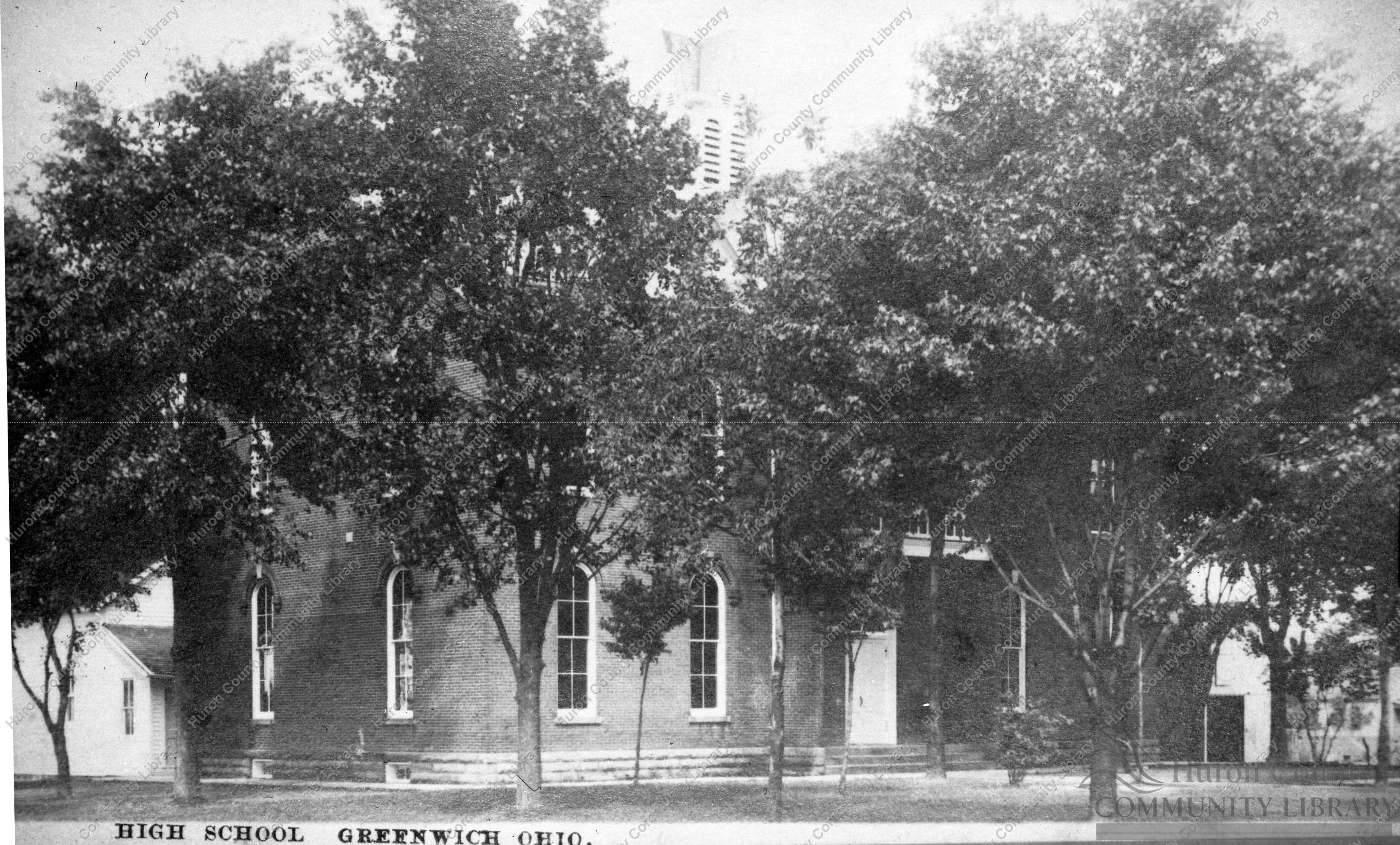 Greenwich, OH High School in 1908