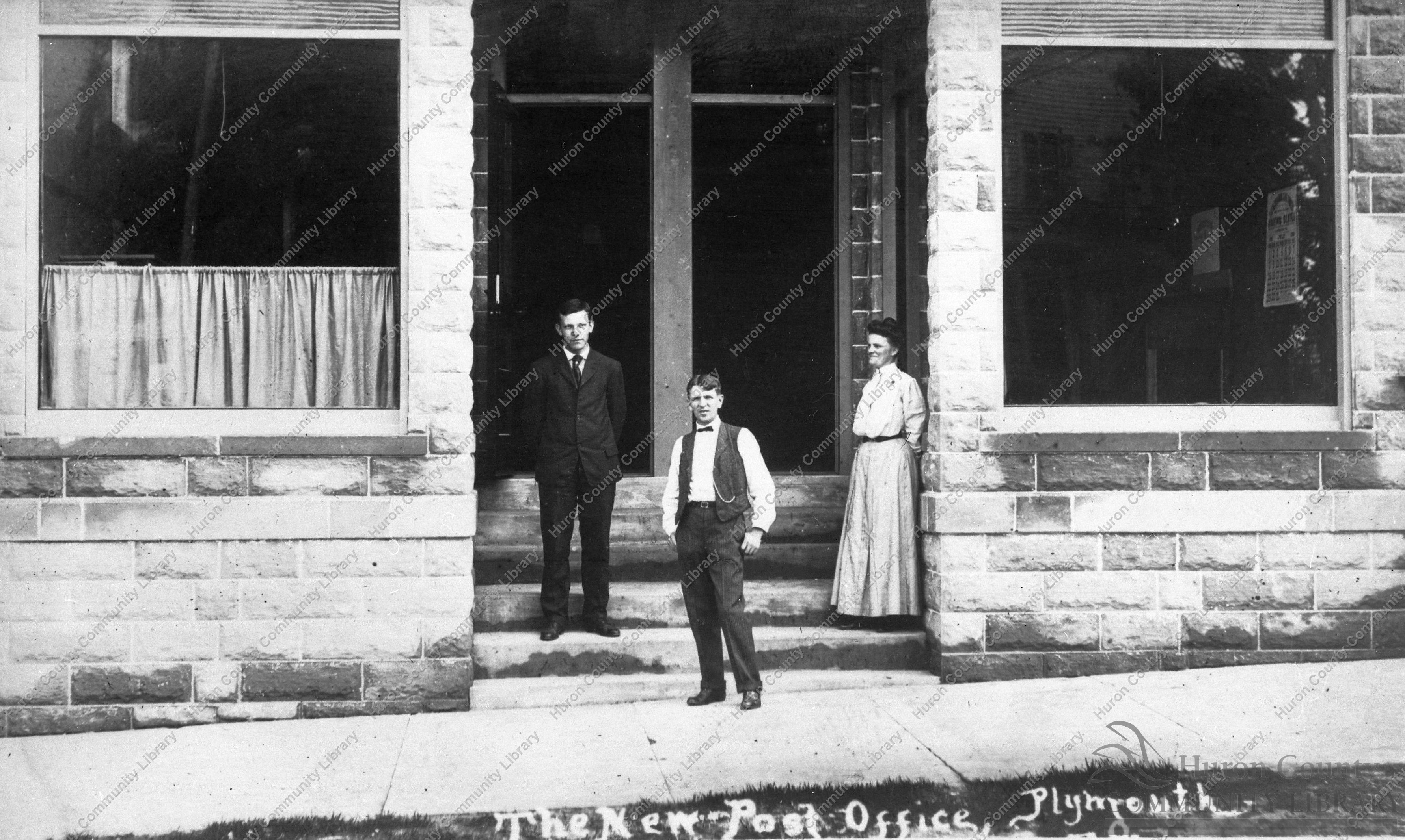New Post Office Plymouth, OH early 1900's