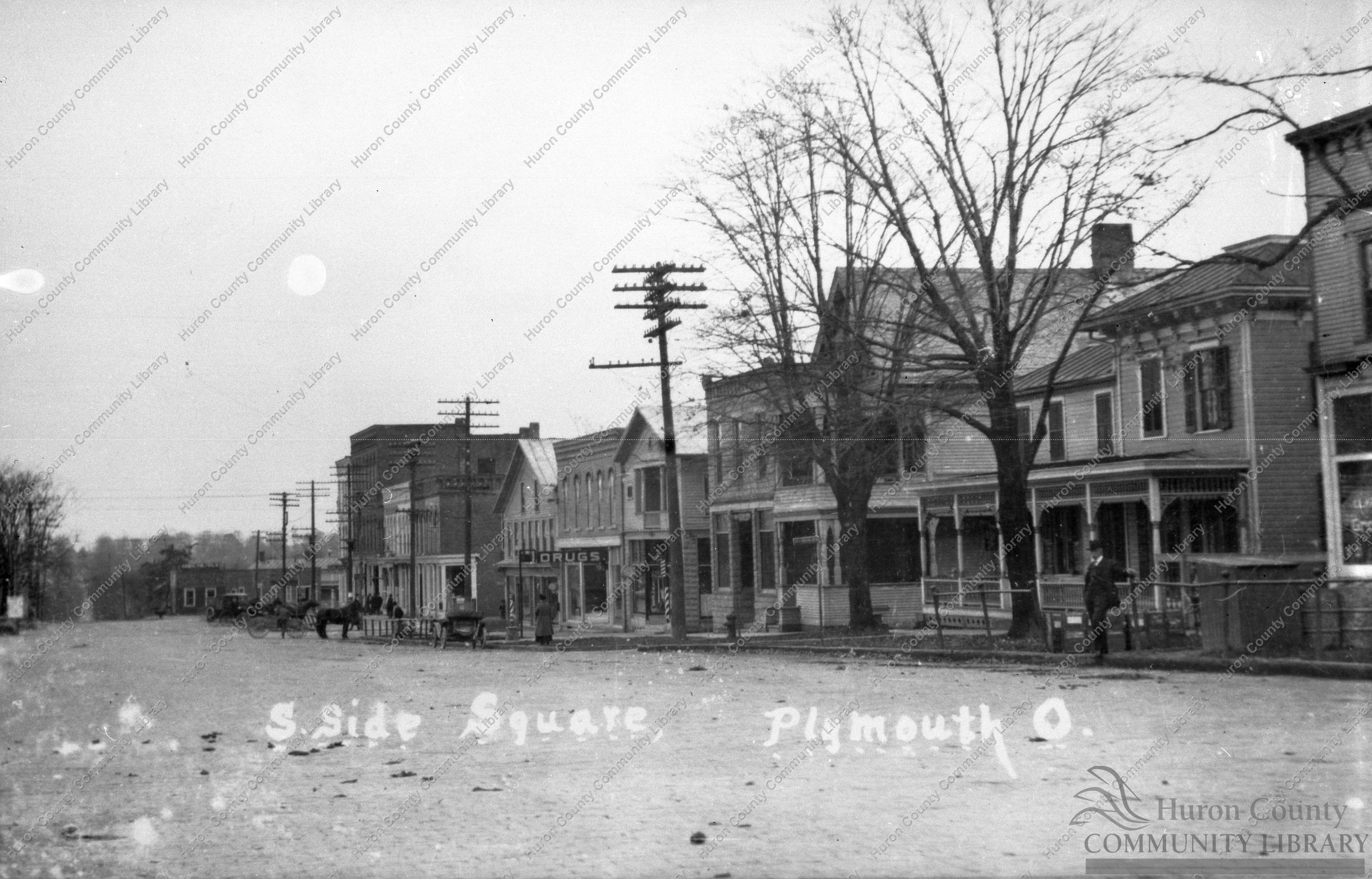 South side of Square Plymouth, from west end of Square