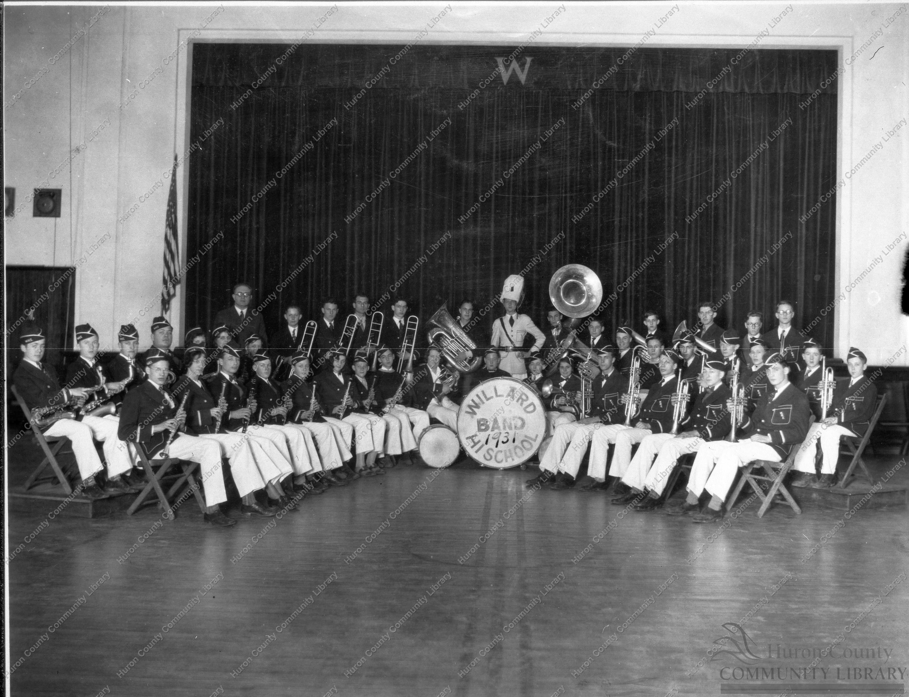 Willard High School Band in 1931