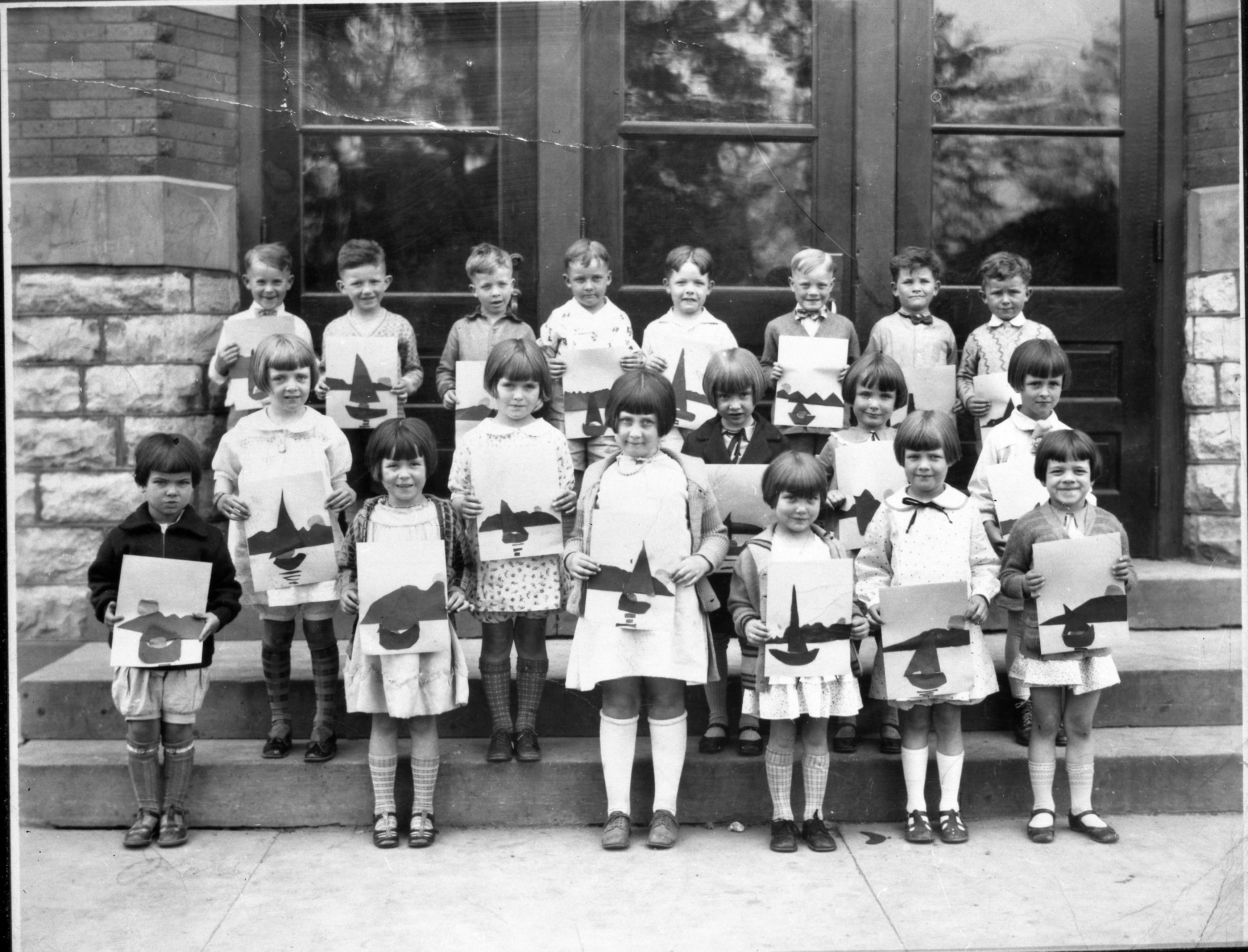 Willard, OH Grade School, the building before Central School, facing Pearl St.
