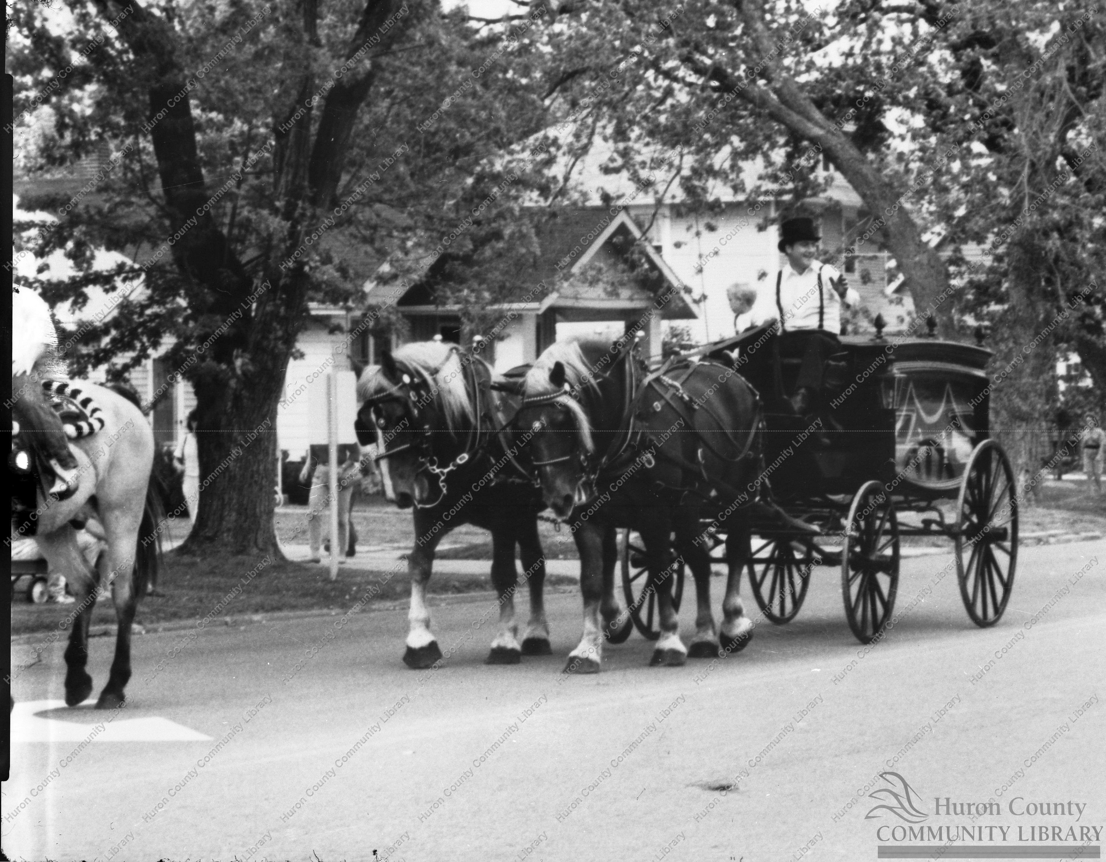 Antique Horse drawn Hearse (Secors) in 1988 Parade
