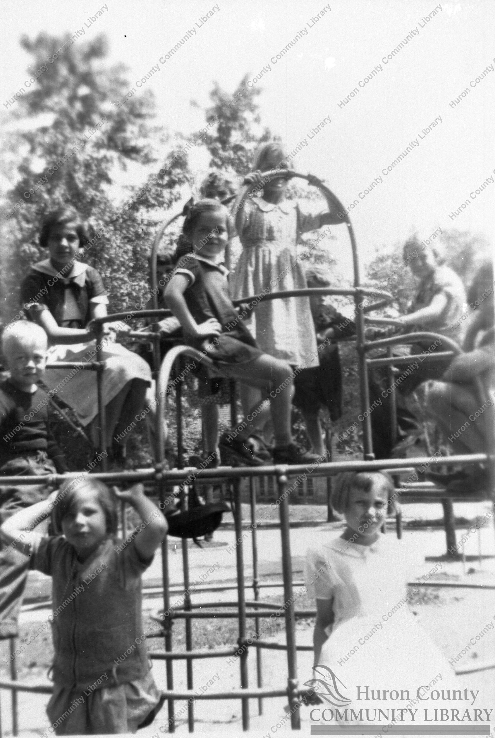 Library Story Hour Session in the Willard Park 1939