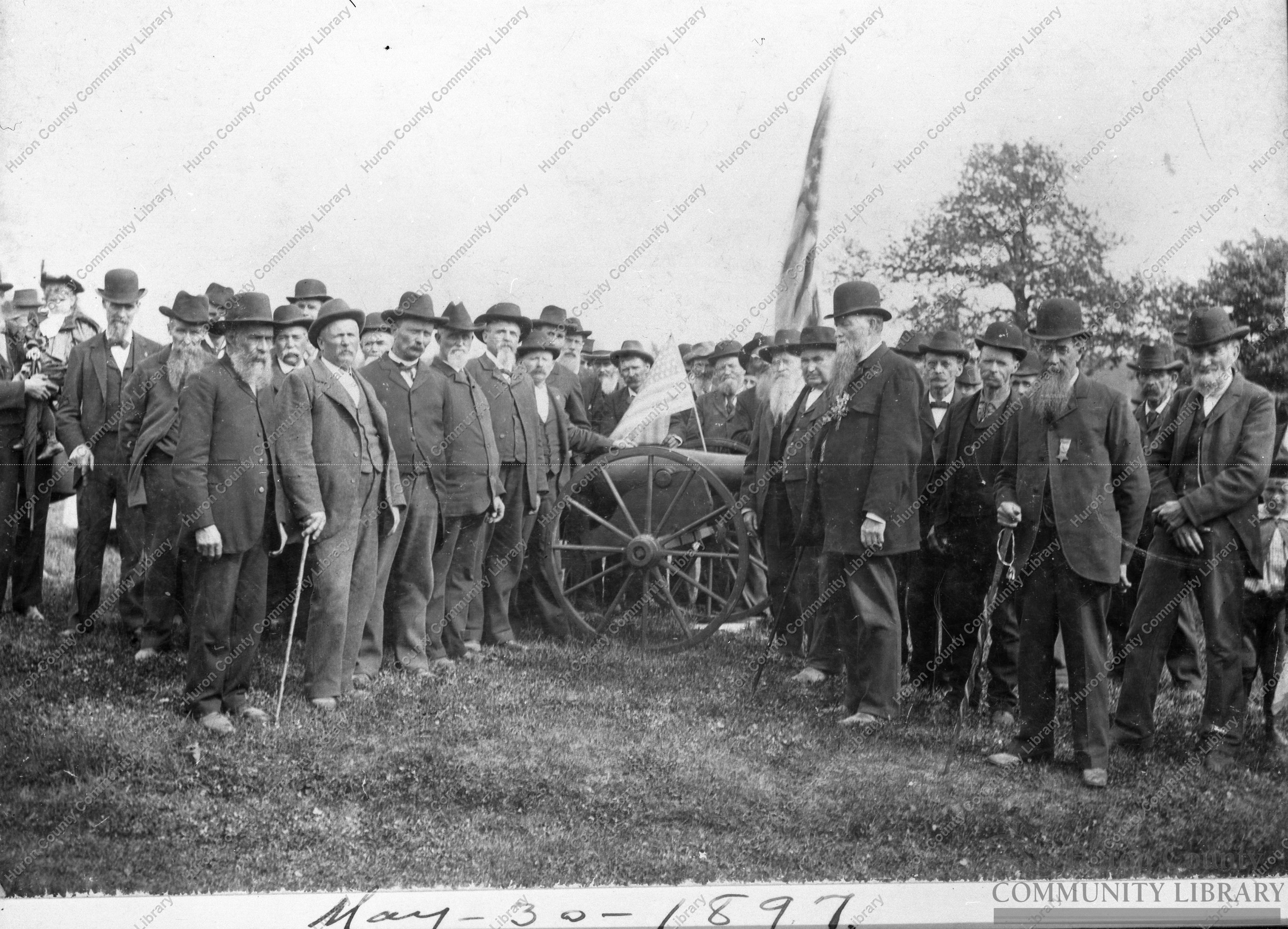 The Union Vets. in Memorial Day Celebration 5/30/1897 Plymouth